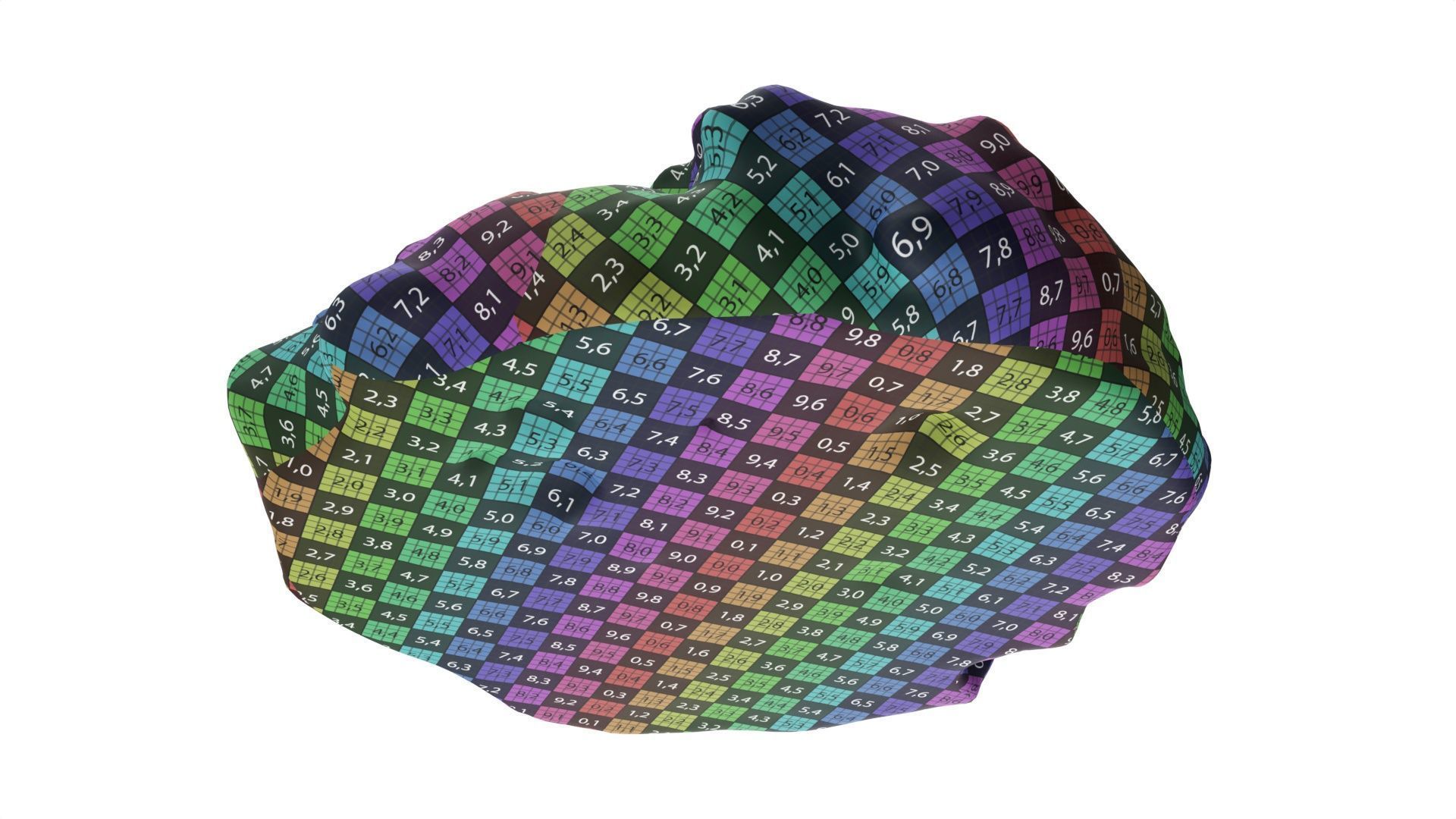 Triple choko cookie 01 3D model_10