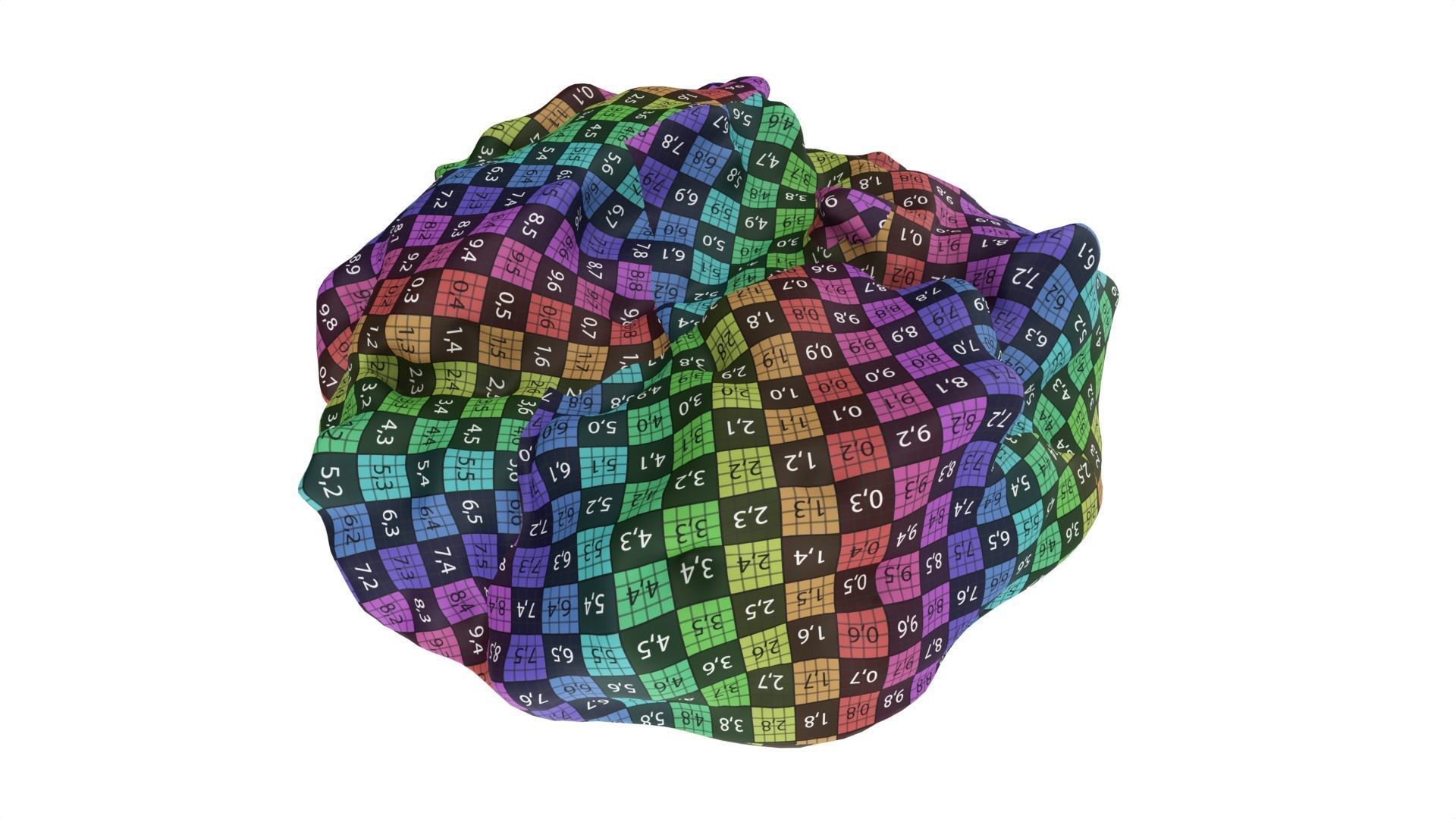 Triple choko cookie 01 3D model_9