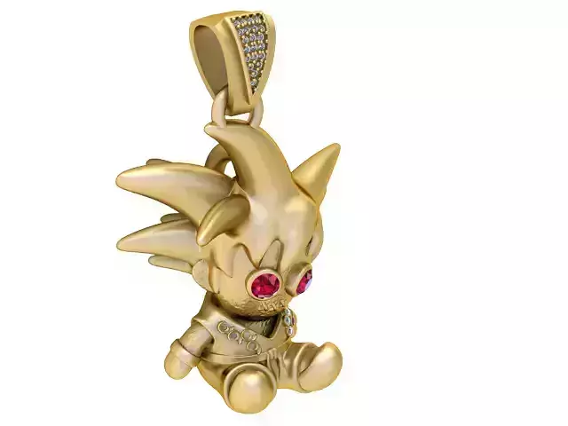BABY GOKU PENDANT 3D PRINTABLE MODEL 