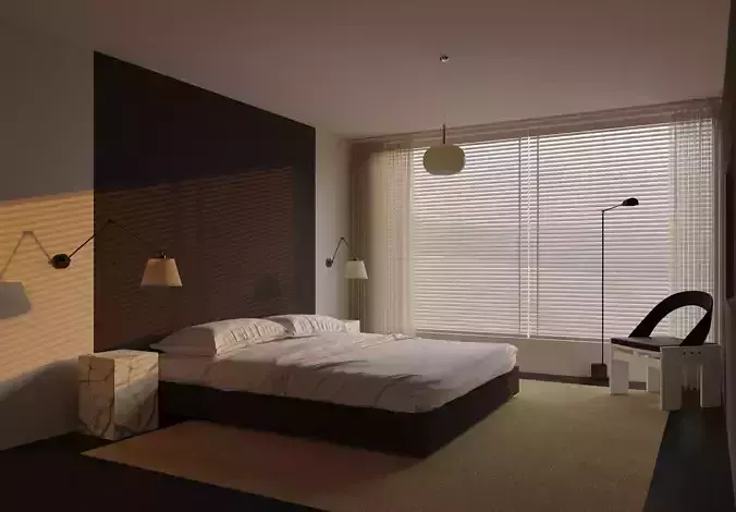 Bedroom interior scenes