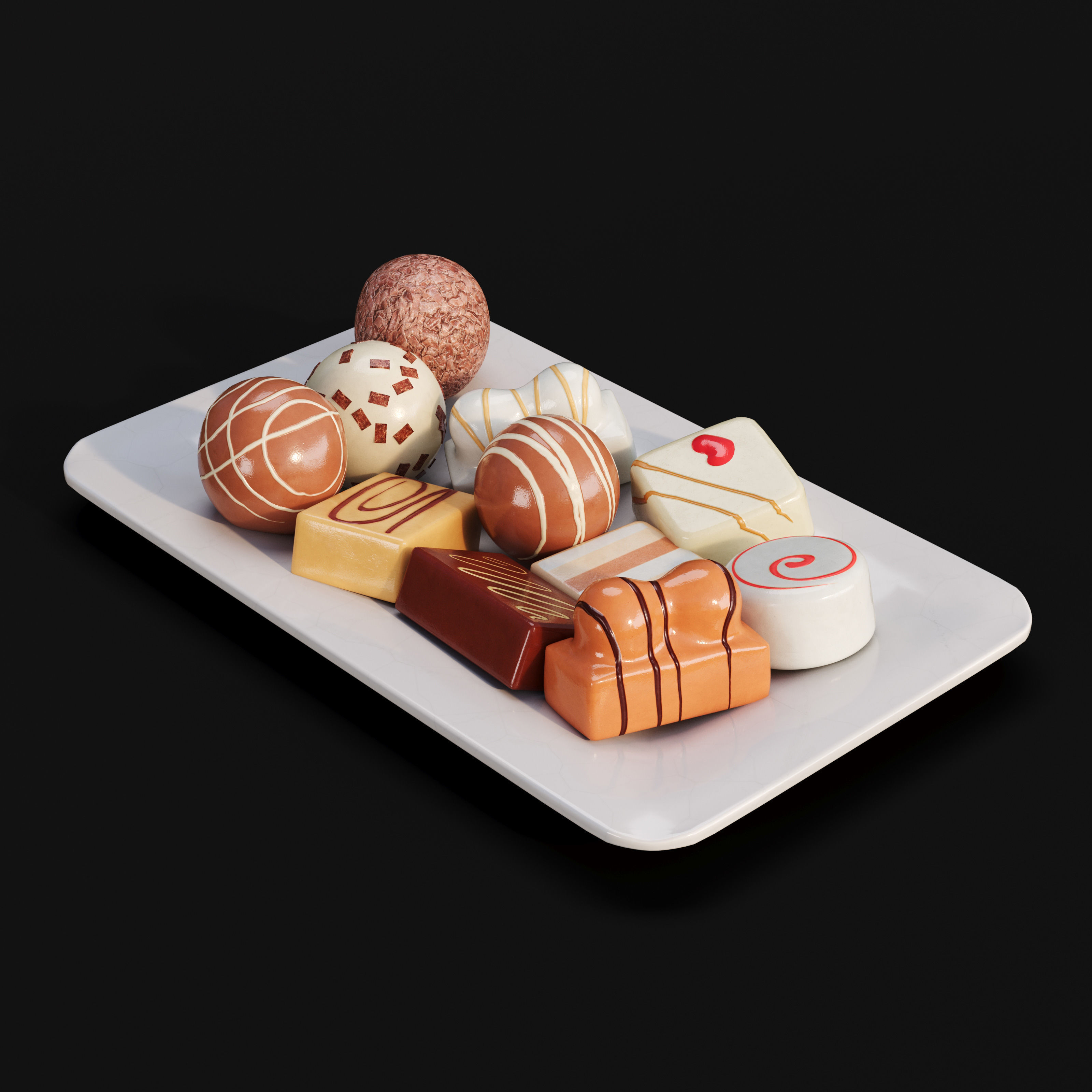 Archmodels vol 289 - collection of food sets 3D model_42