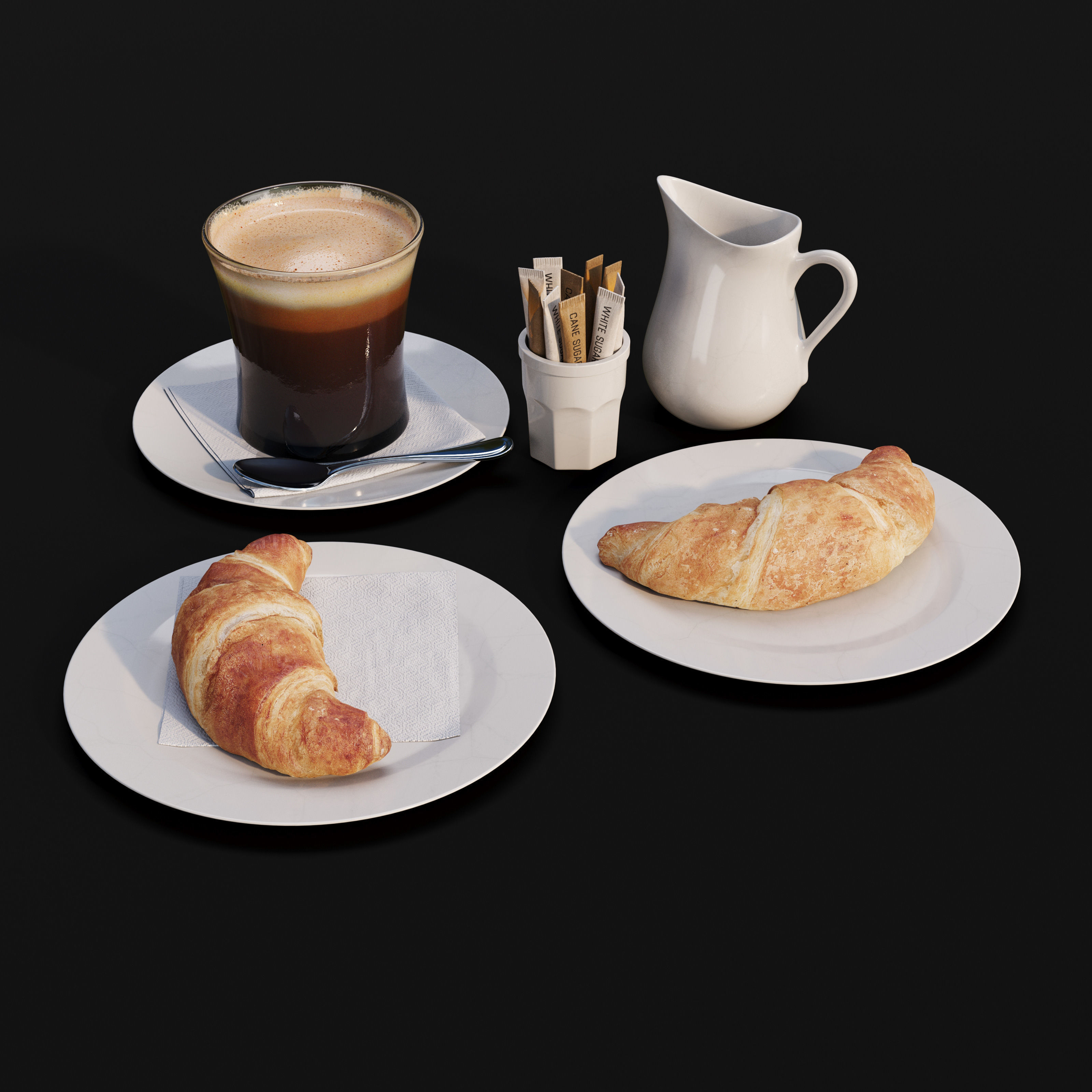 Archmodels vol 289 - collection of food sets 3D model_20