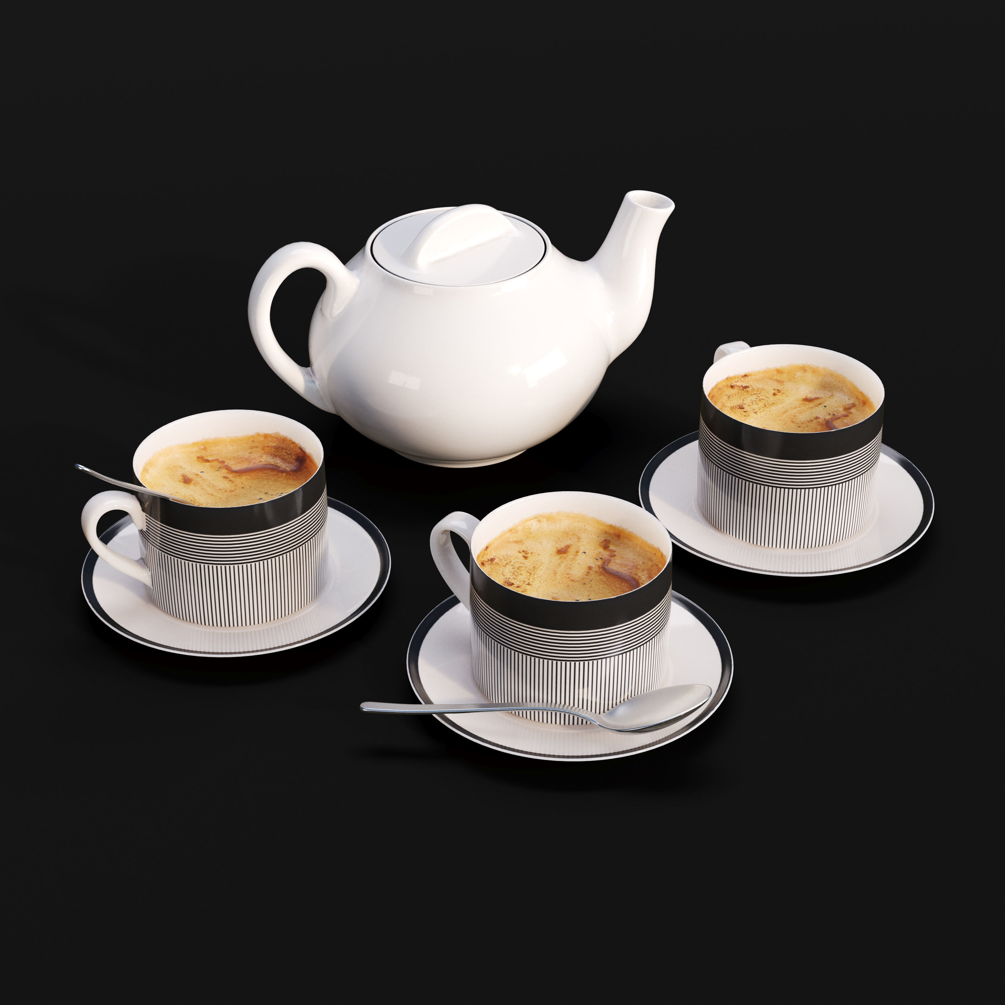 Archmodels vol 289 - collection of food sets 3D model_21