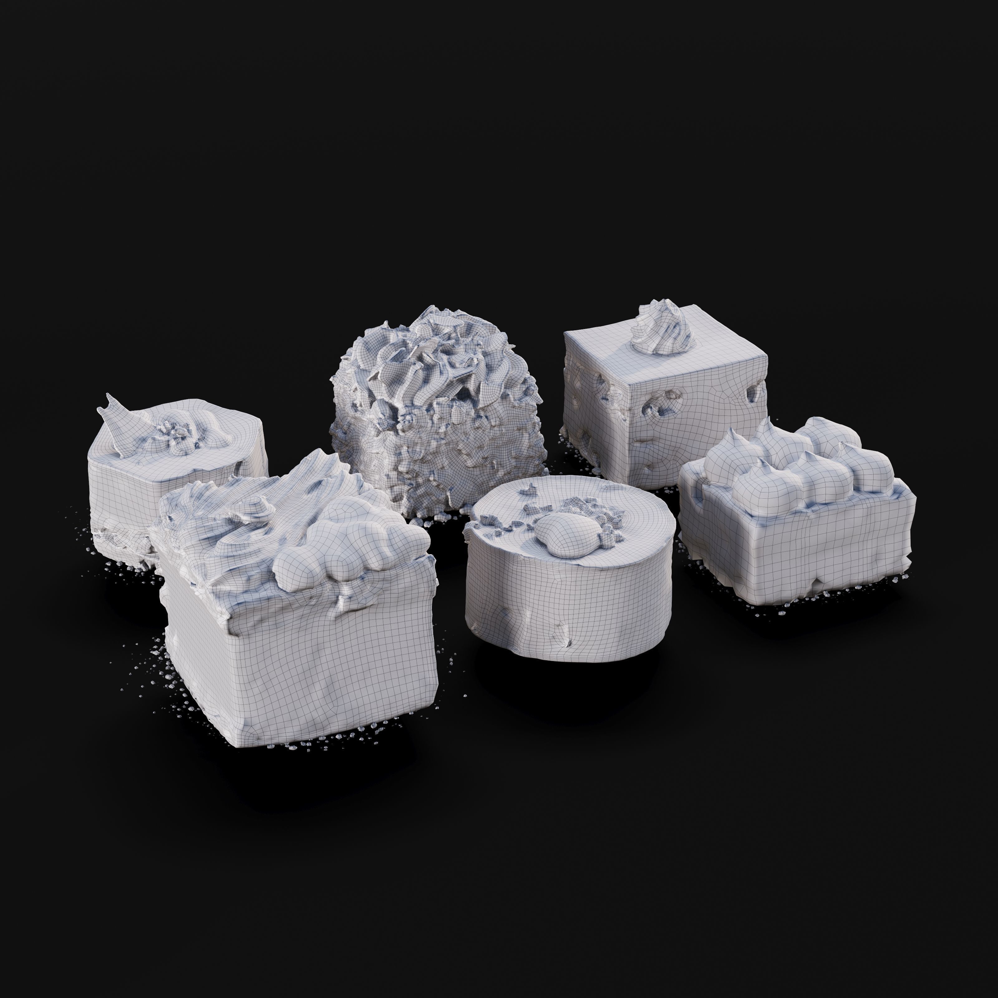 Archmodels vol 289 - collection of food sets 3D model_24