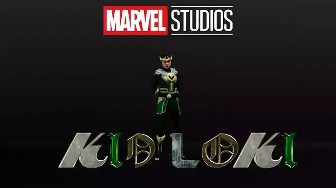 Kid Loki Low-poly 3D model