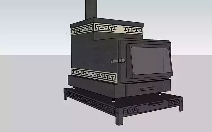 Himalayan Rocket stove  3D model