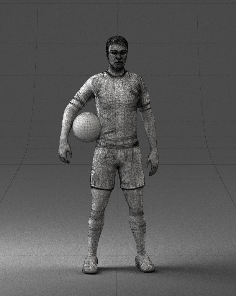 000018 Football Player 0510 3D print model_5