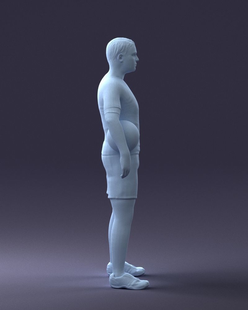 000018 Football Player 0510 3D print model_13