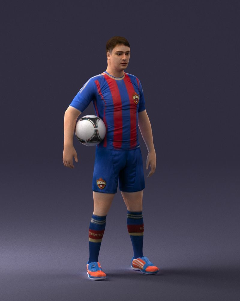 000018 Football Player 0510 3D print model_6