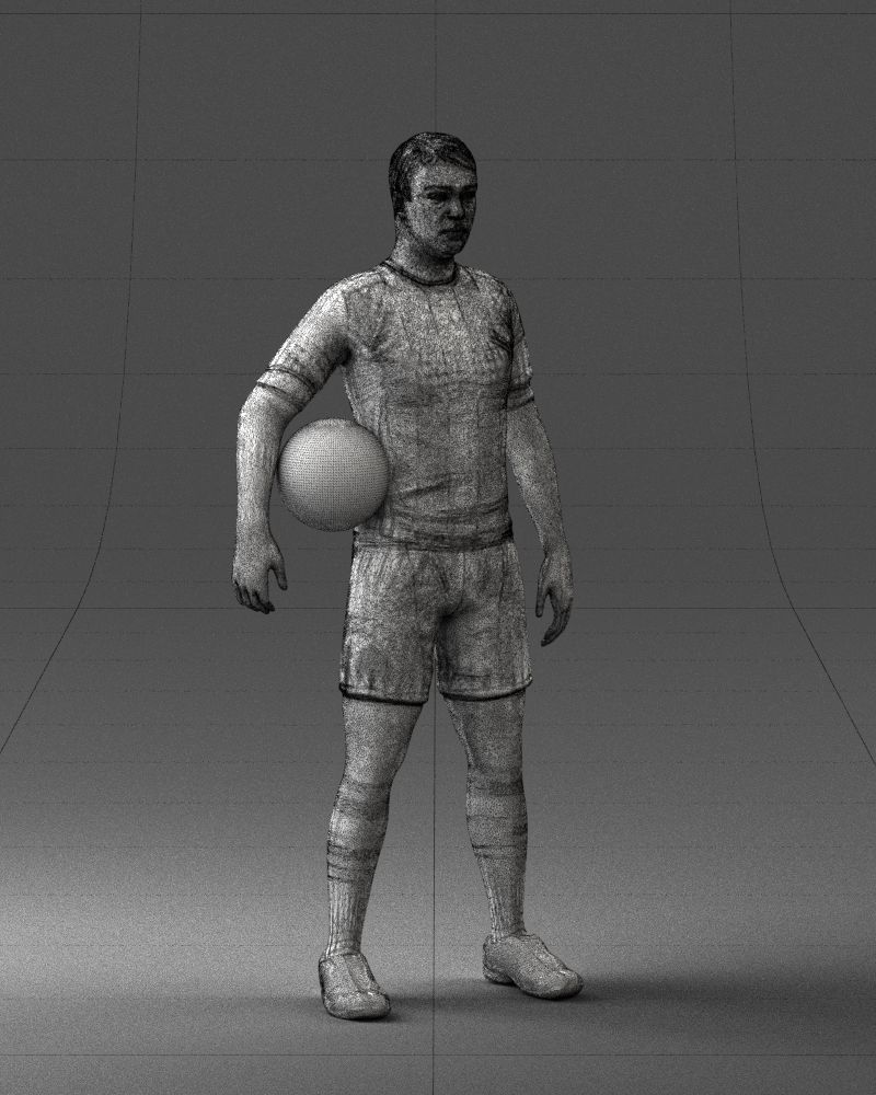 000018 Football Player 0510 3D print model_8