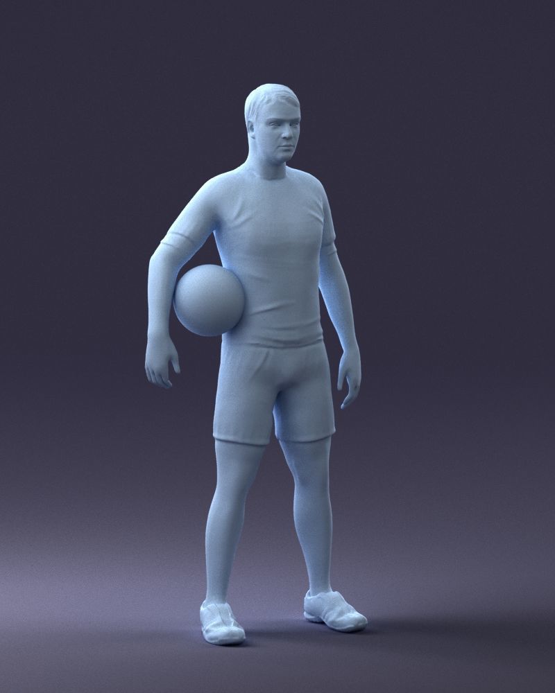 000018 Football Player 0510 3D print model_7