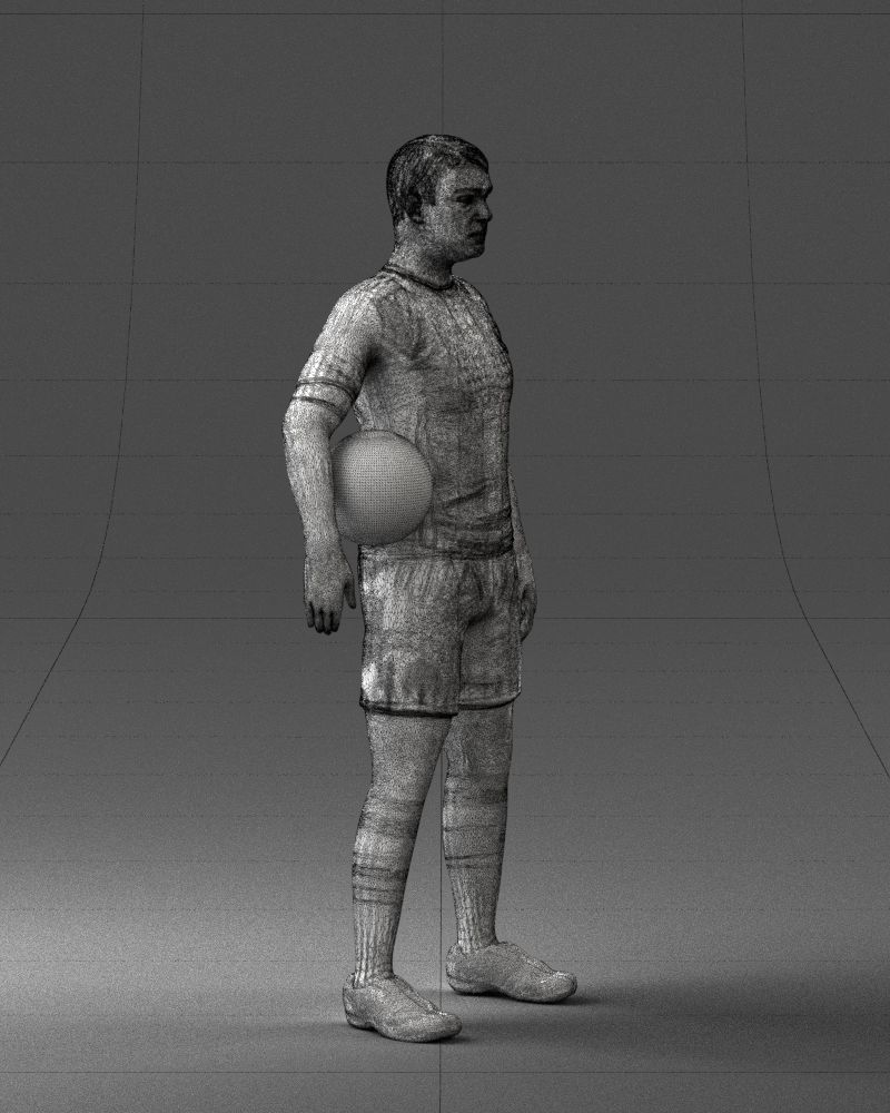 000018 Football Player 0510 3D print model_11