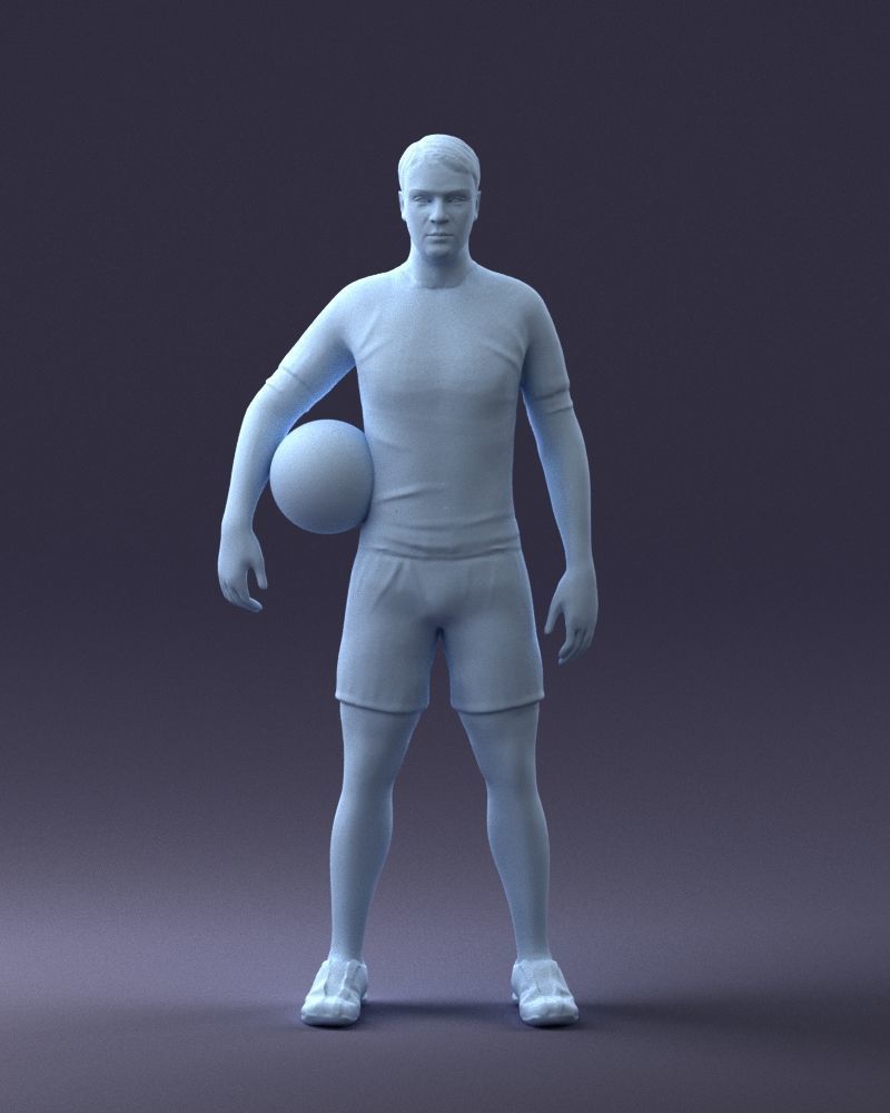 000018 Football Player 0510 3D print model_1
