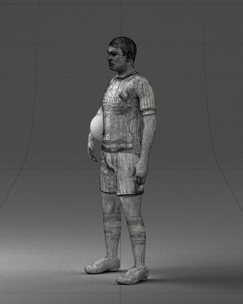 000018 Football Player 0510 3D print model_29