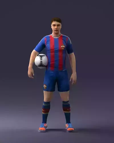 000018 Football Player 0510 3D print model