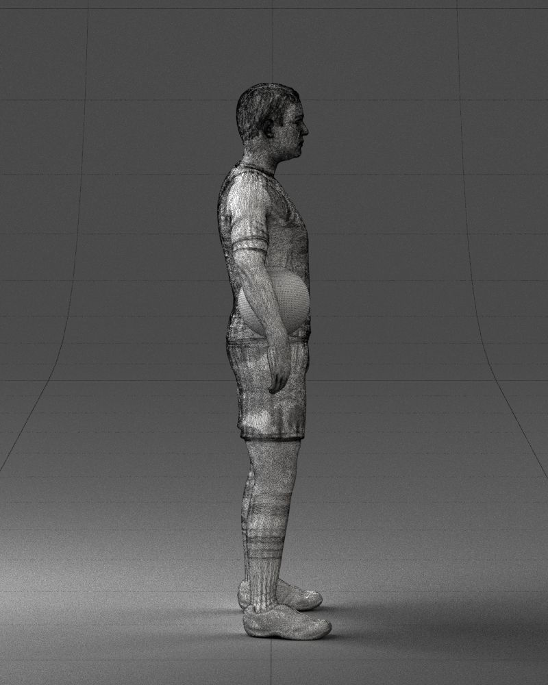 000018 Football Player 0510 3D print model_14