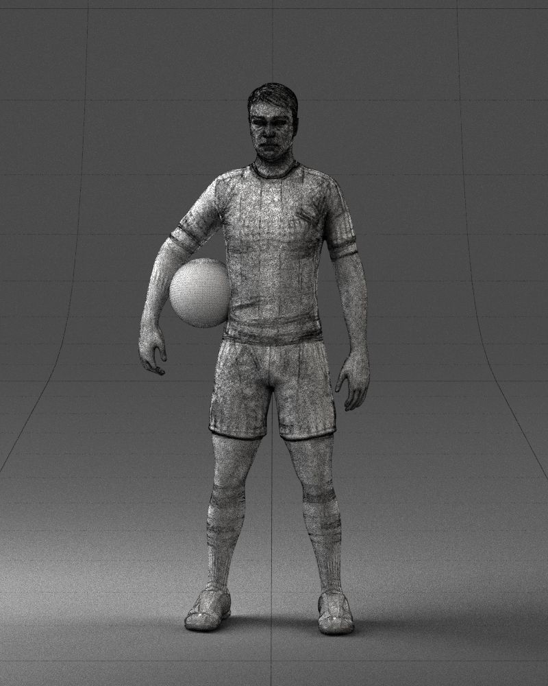 000018 Football Player 0510 3D print model_35