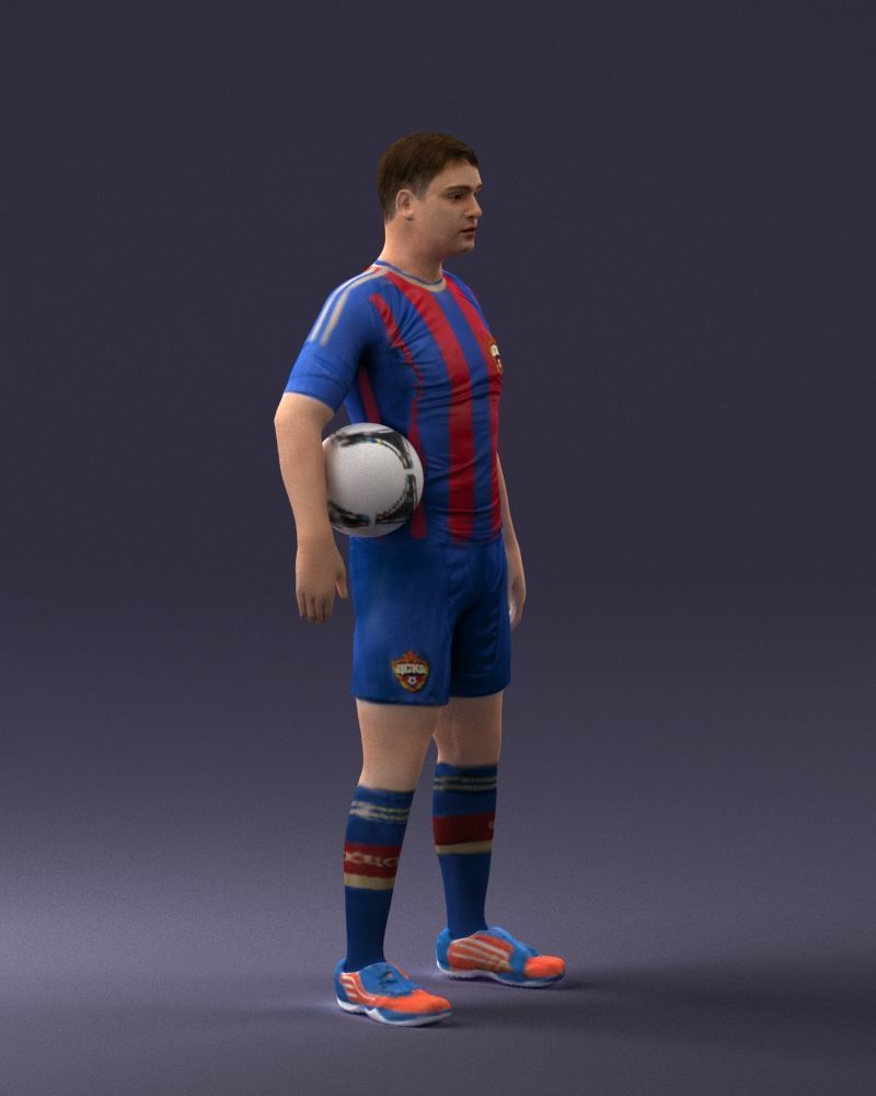 000018 Football Player 0510 3D print model_9