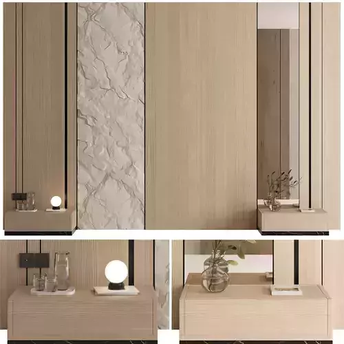 Headboard Wall Panel Composition 08