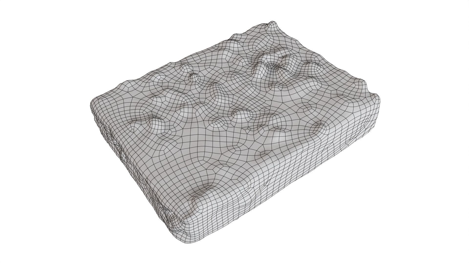 Waffle Cake with Cocoa 3D model_7