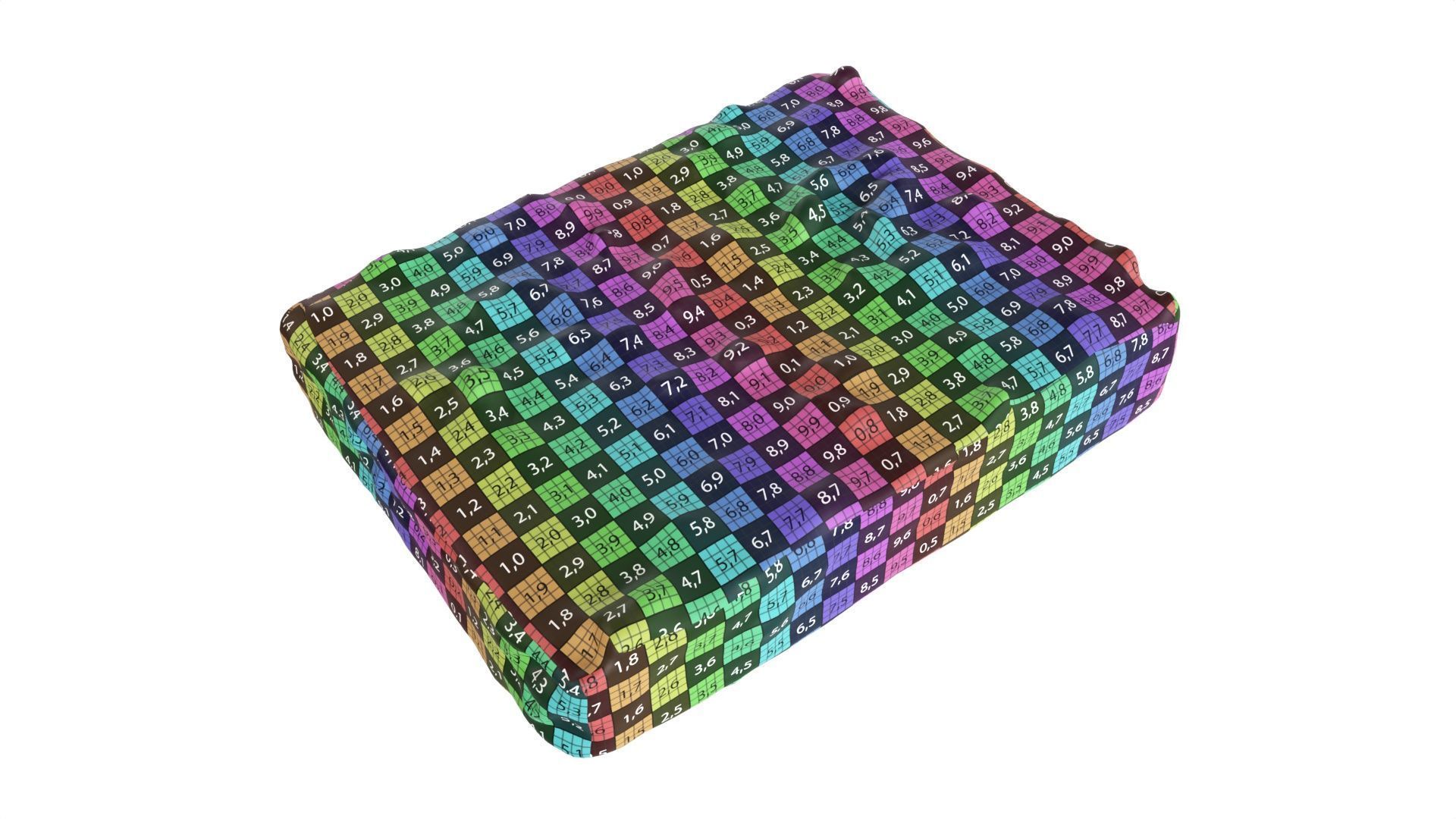 Waffle Cake with Cocoa 3D model_9