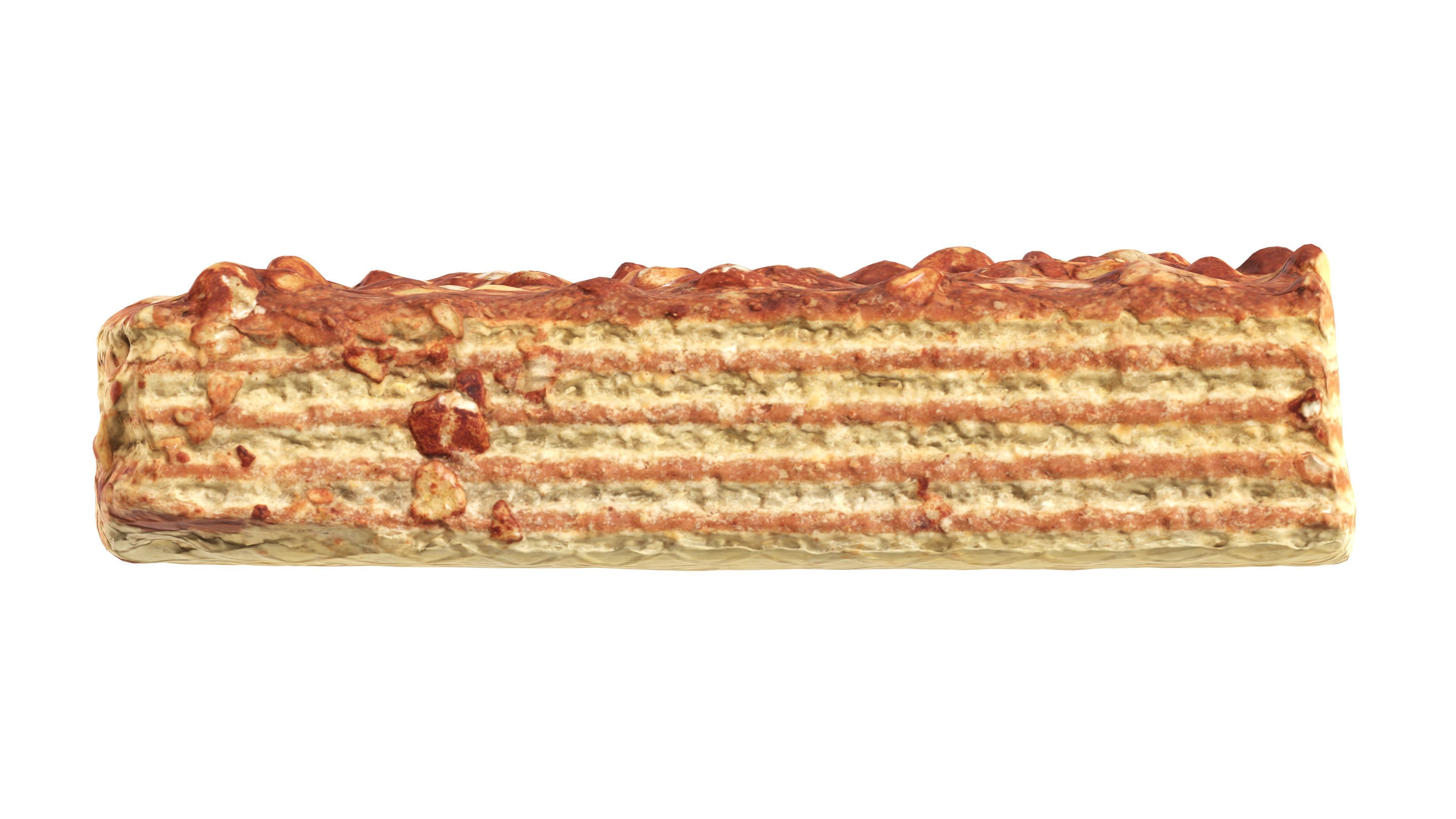 Waffle Cake with Cocoa 3D model_5