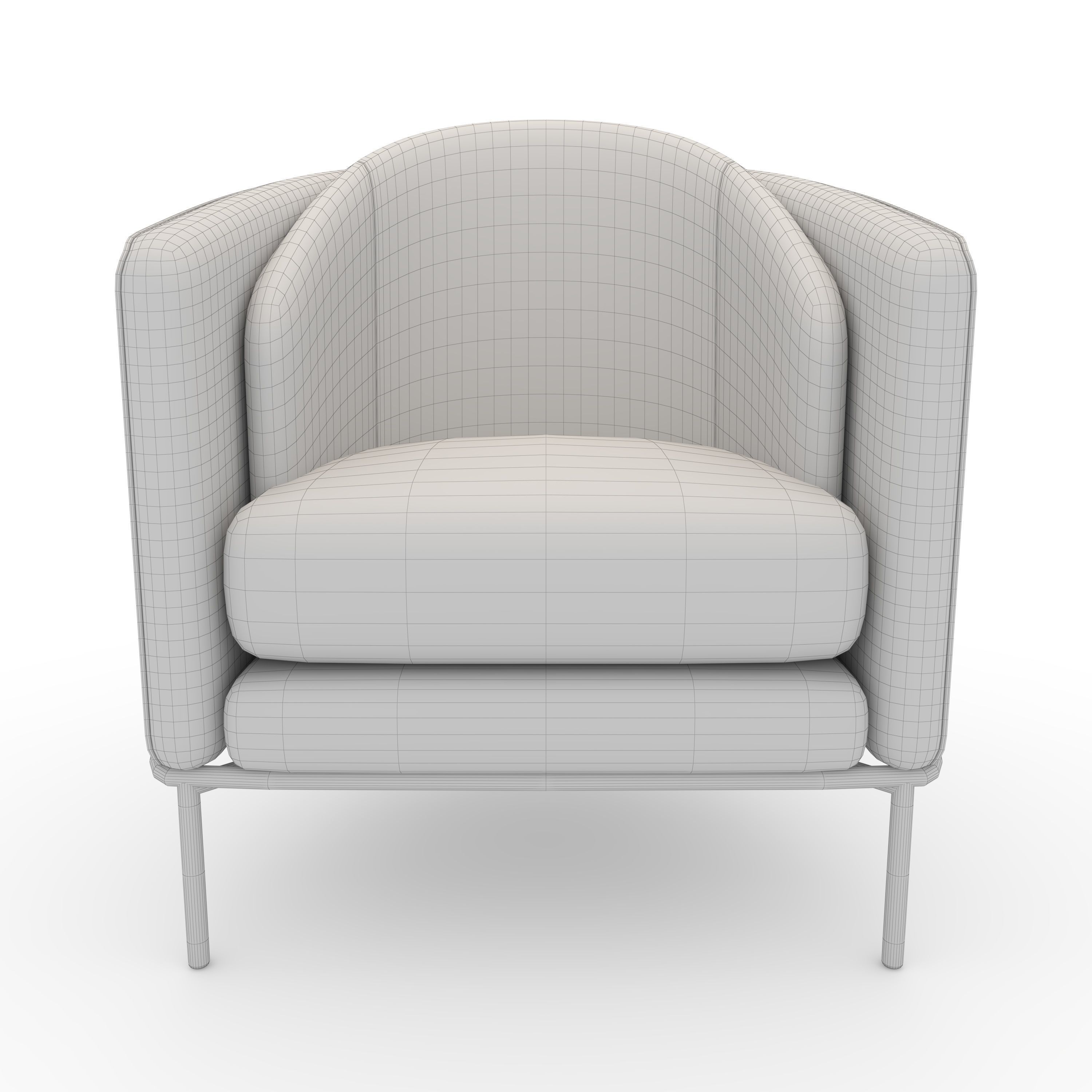 Armchair 49 3D model_11