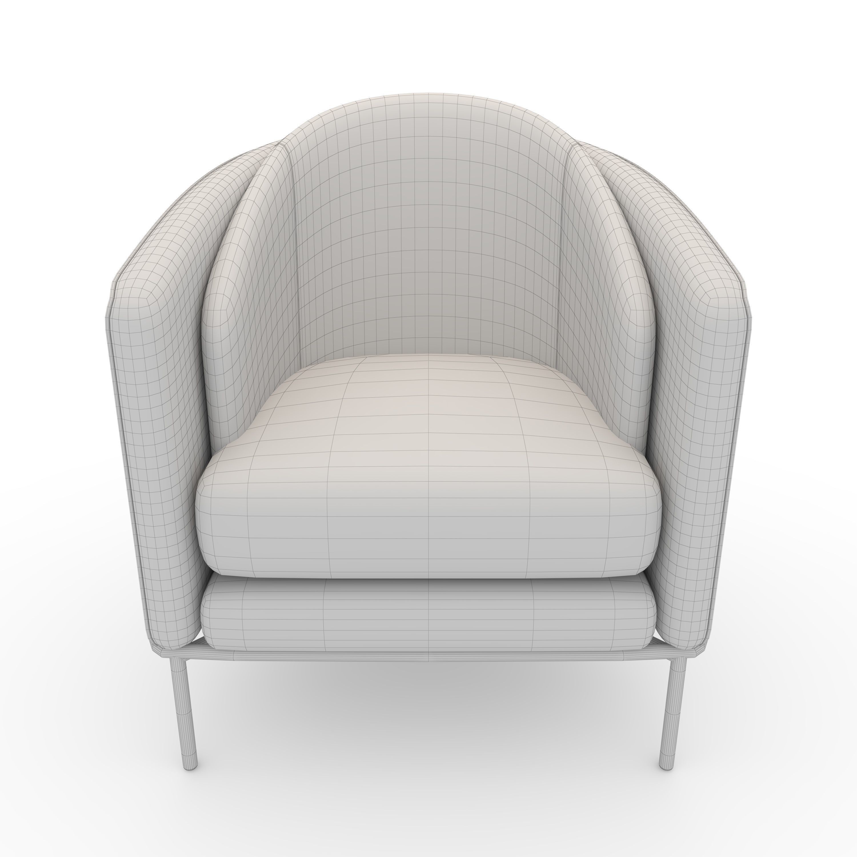 Armchair 49 3D model_3