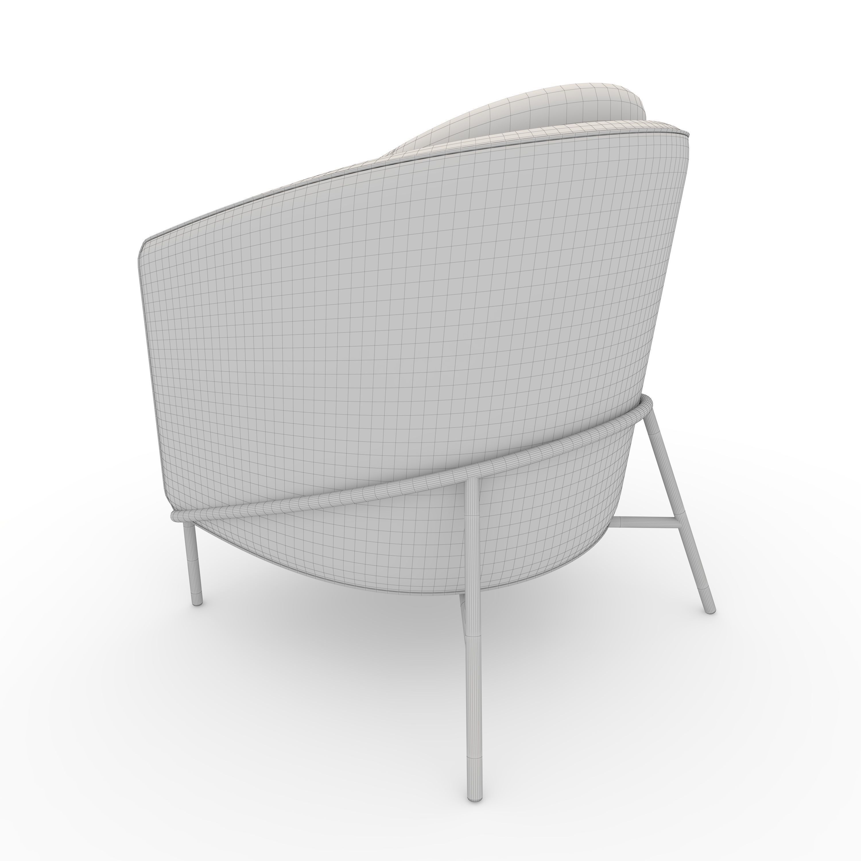 Armchair 49 3D model_7
