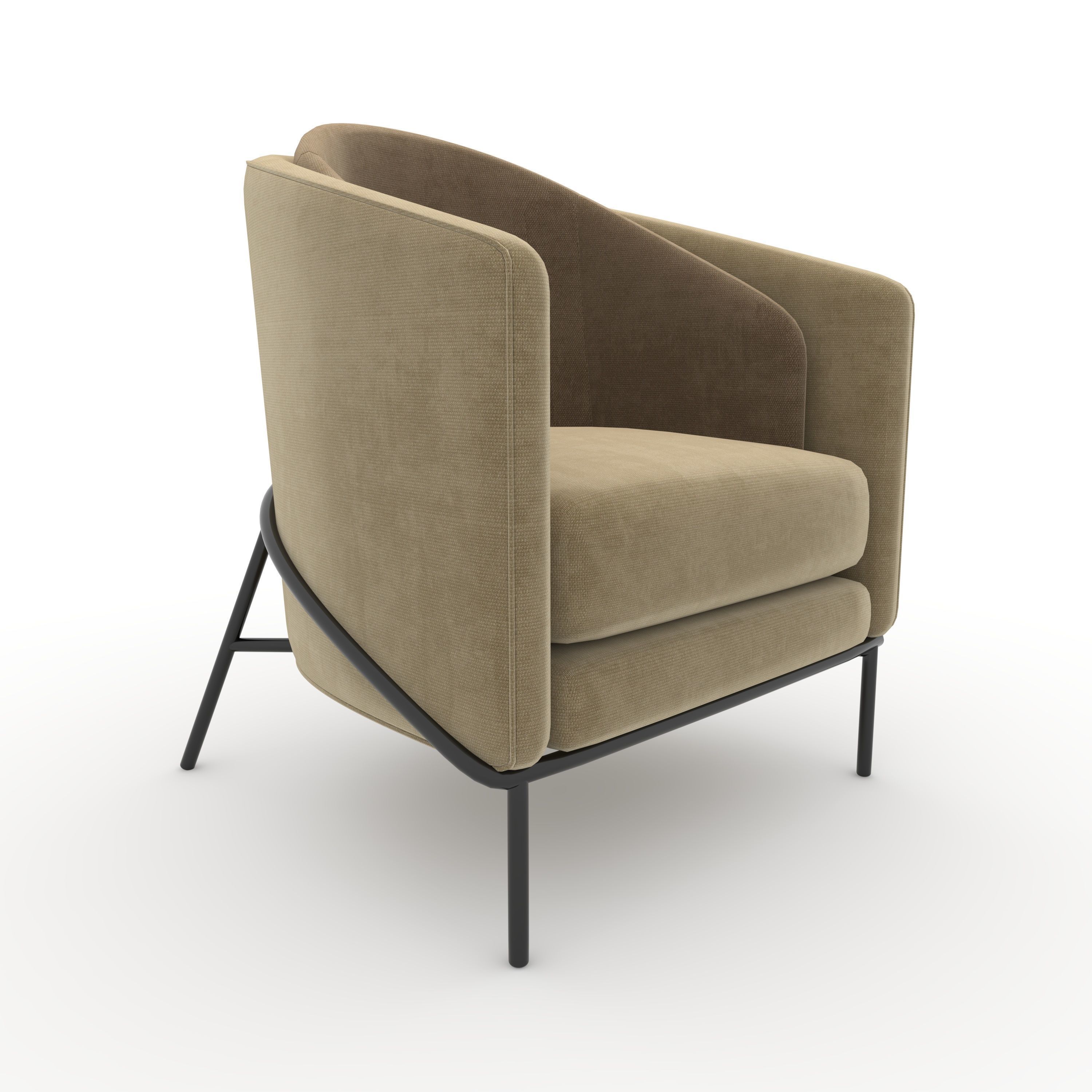 Armchair 49 3D model_8