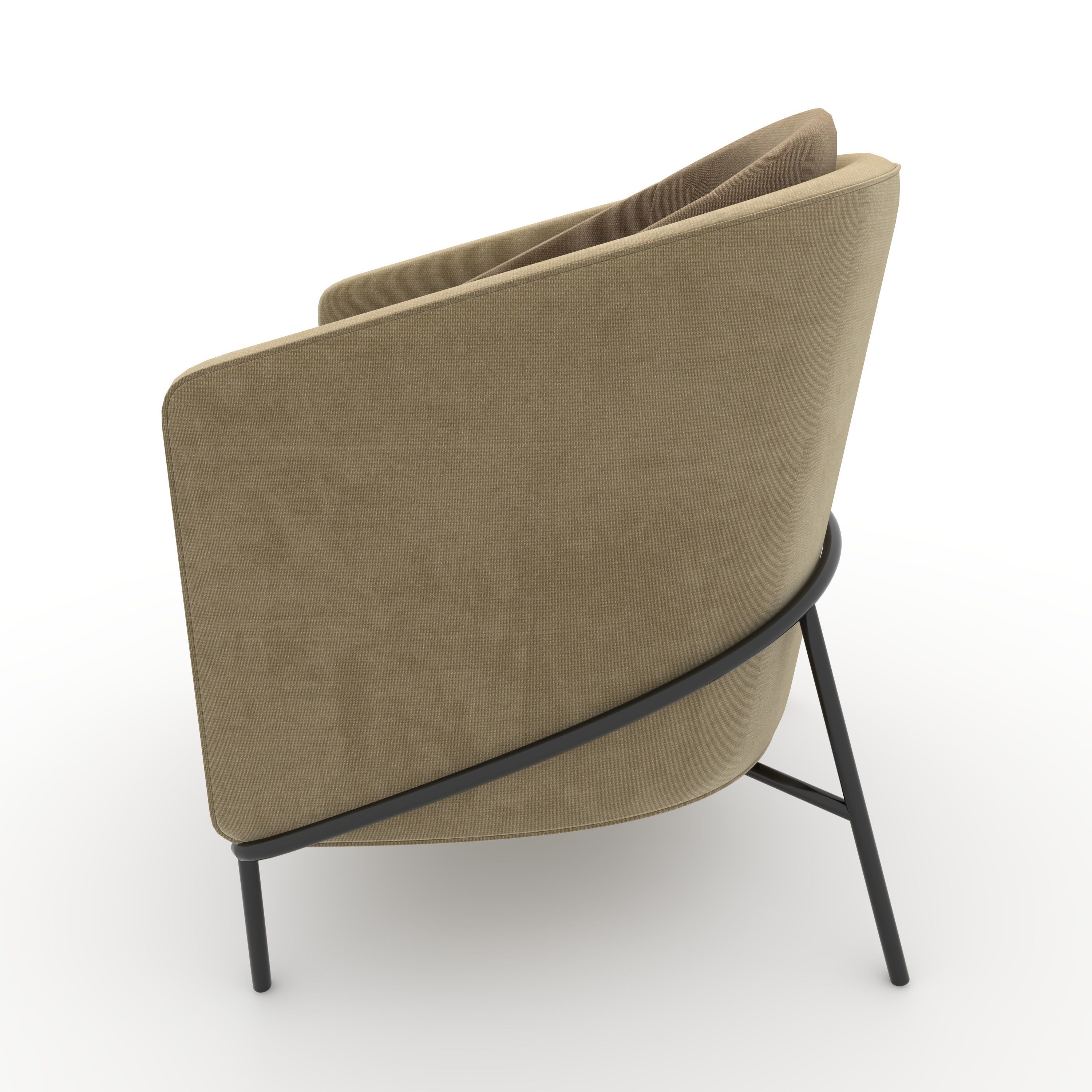 Armchair 49 3D model_4