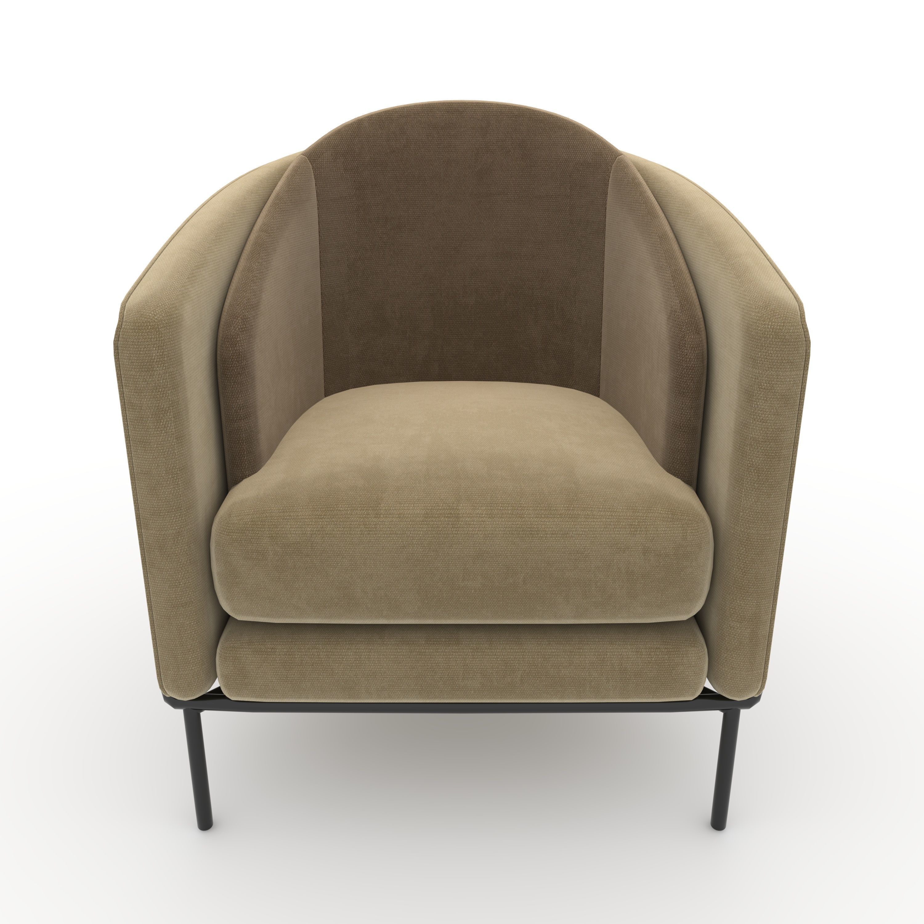 Armchair 49 3D model_2