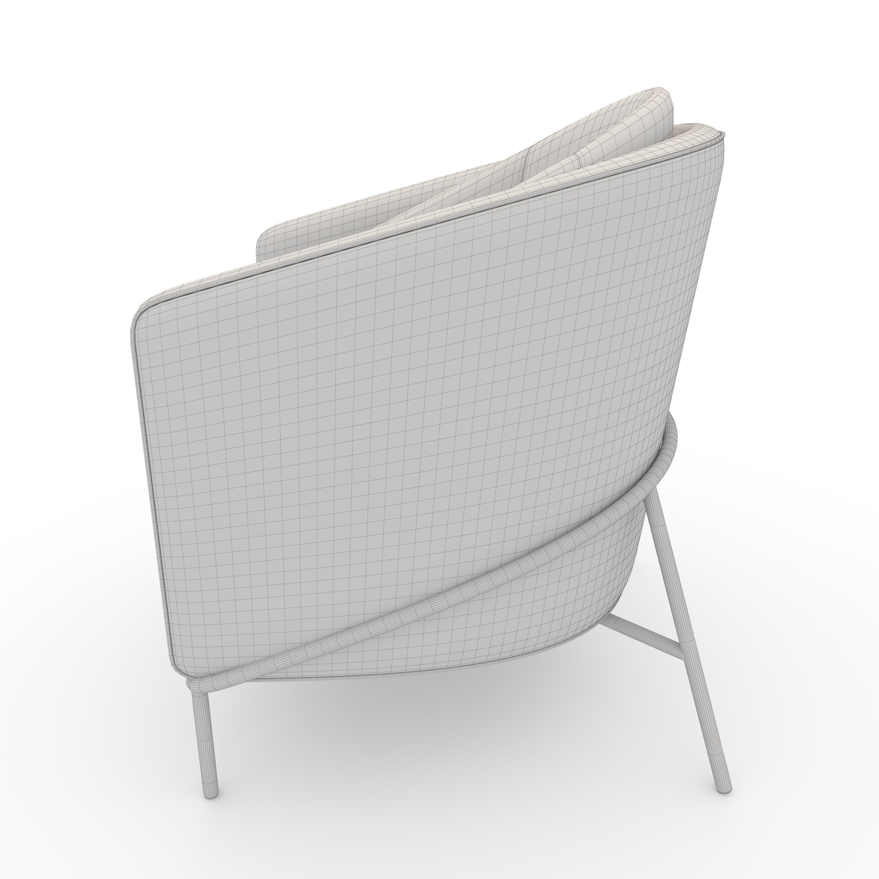 Armchair 49 3D model_5