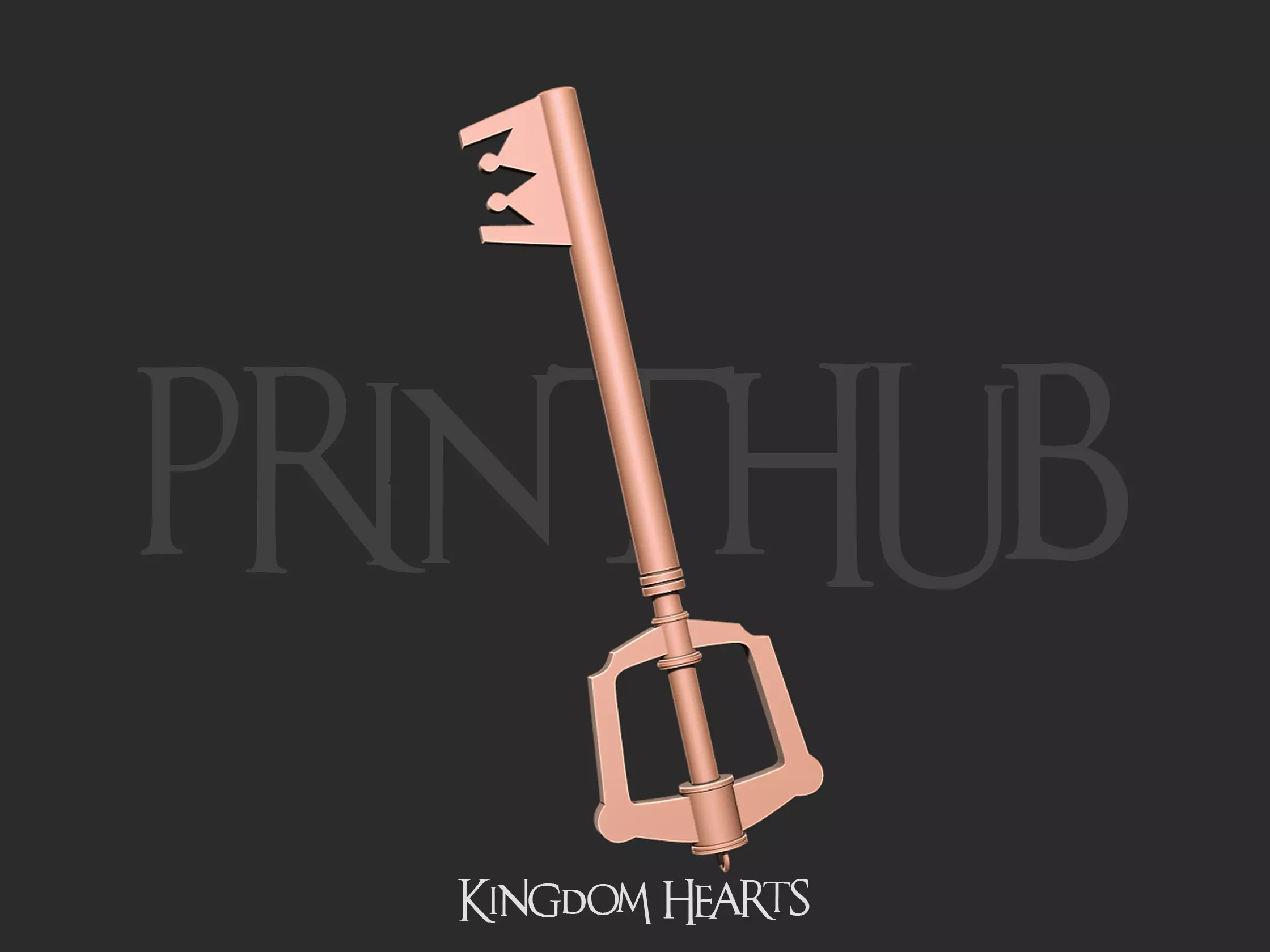 Kingdom Hearts Kingdom Key for cosplay 3D print model_0