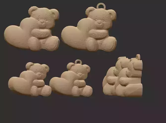 teddy big heart valentines decor 