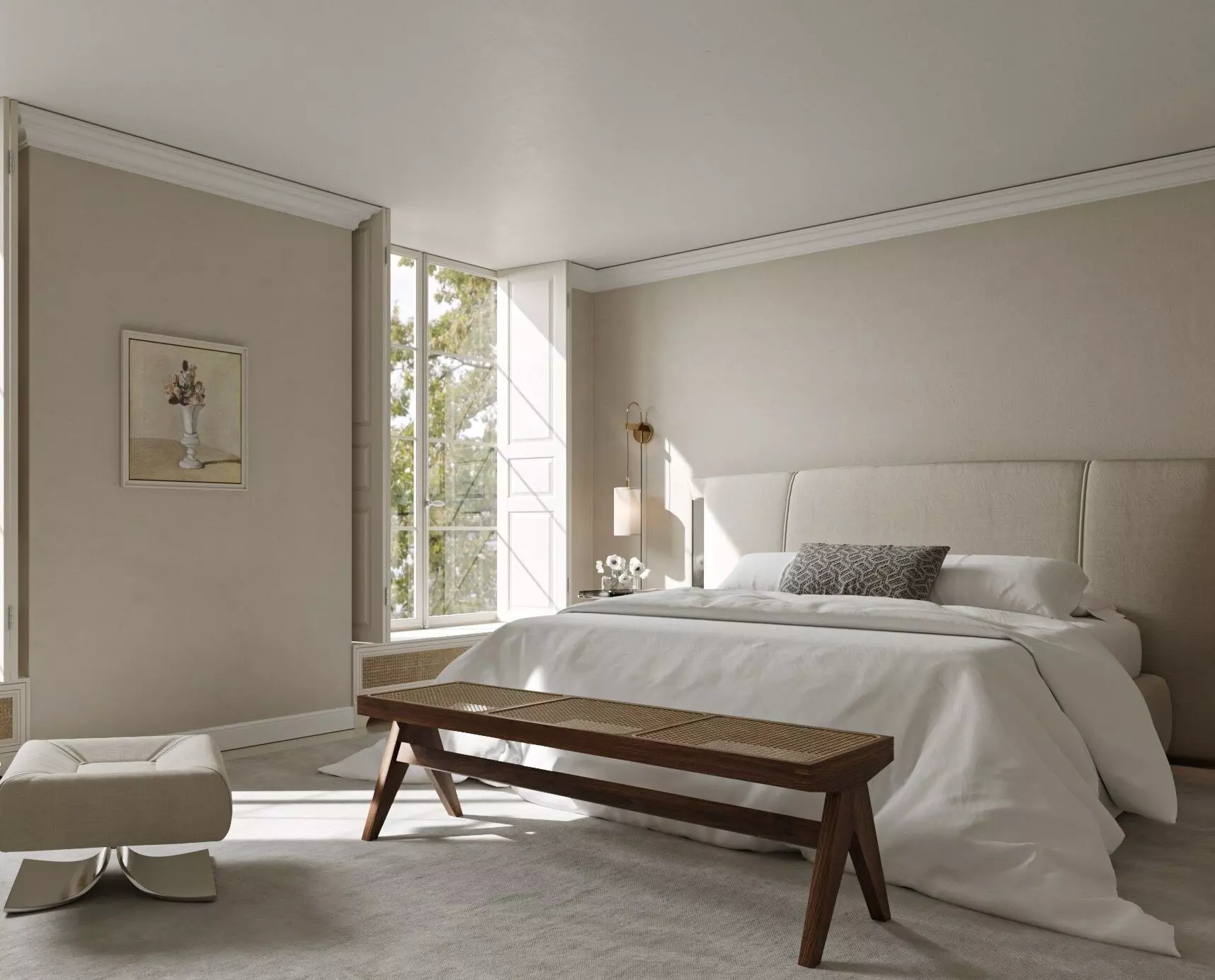 Bedroom interior scenes 3D model_0