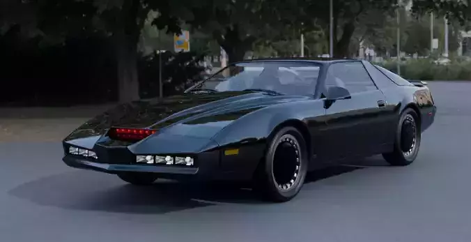 Black car KITT from TV series Knight Rider