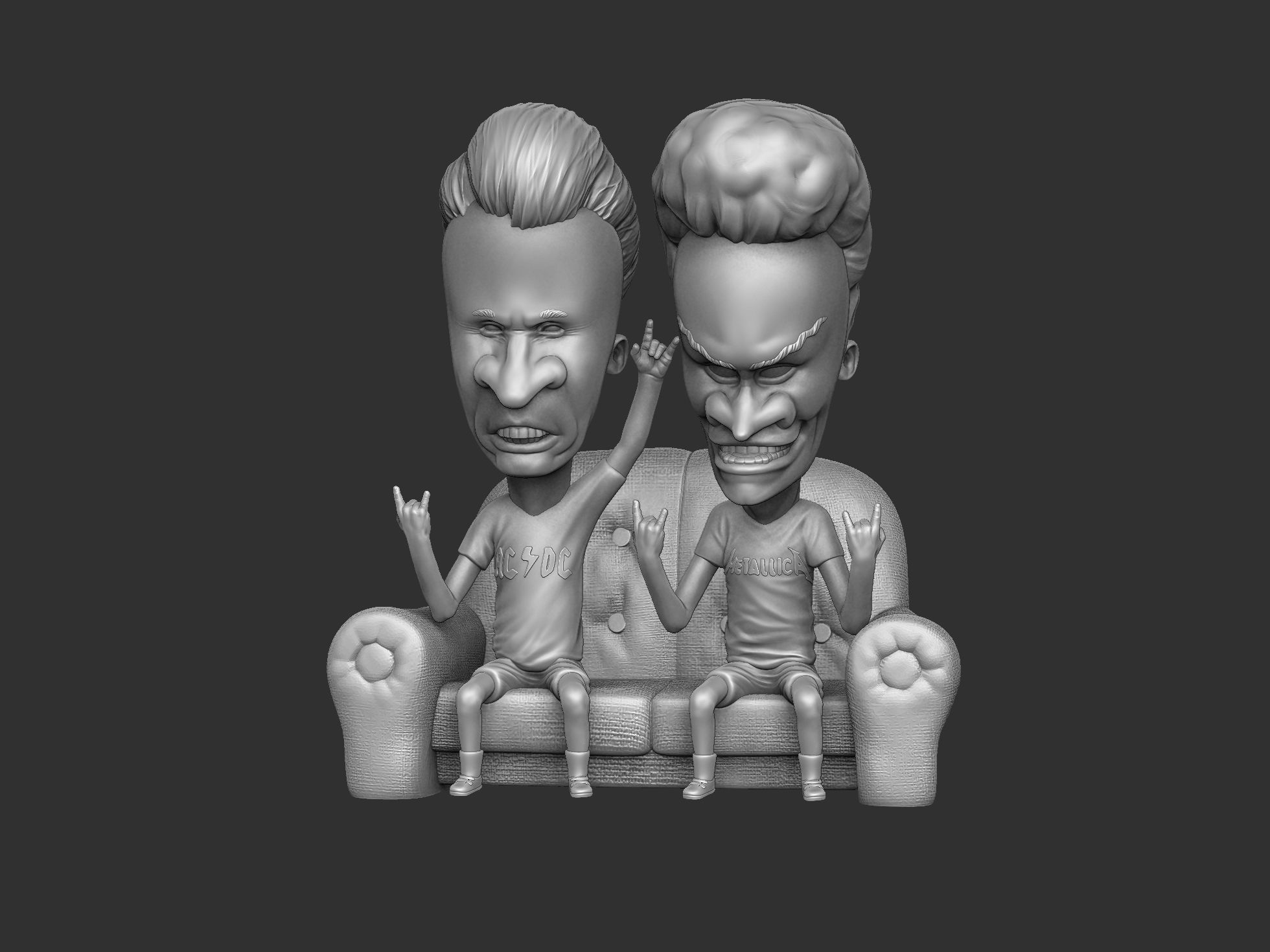 BEAVIS AND BUTT-HEAD FOR 3D PRINT STL 3D print model_2
