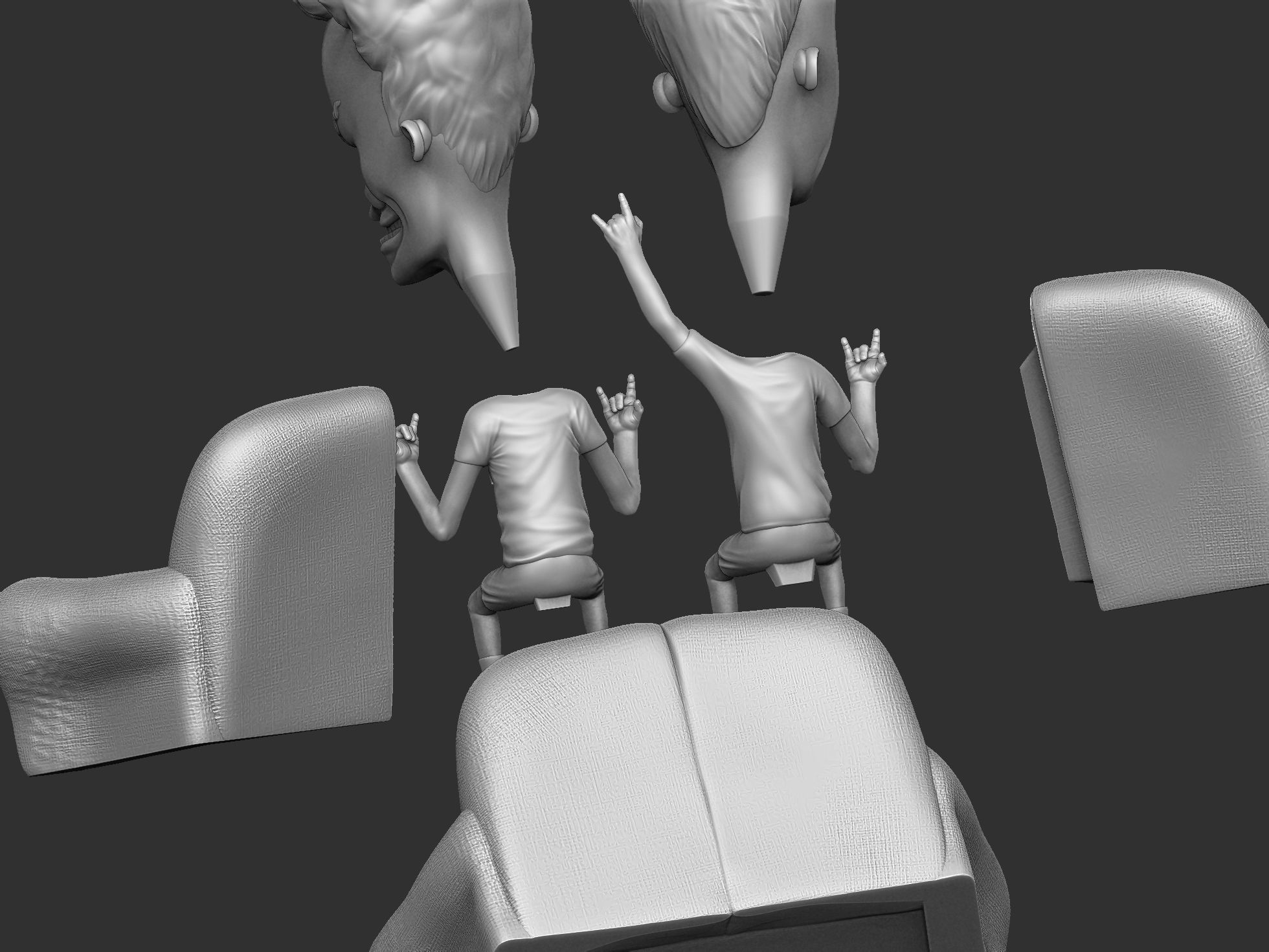 BEAVIS AND BUTT-HEAD FOR 3D PRINT STL 3D print model_16