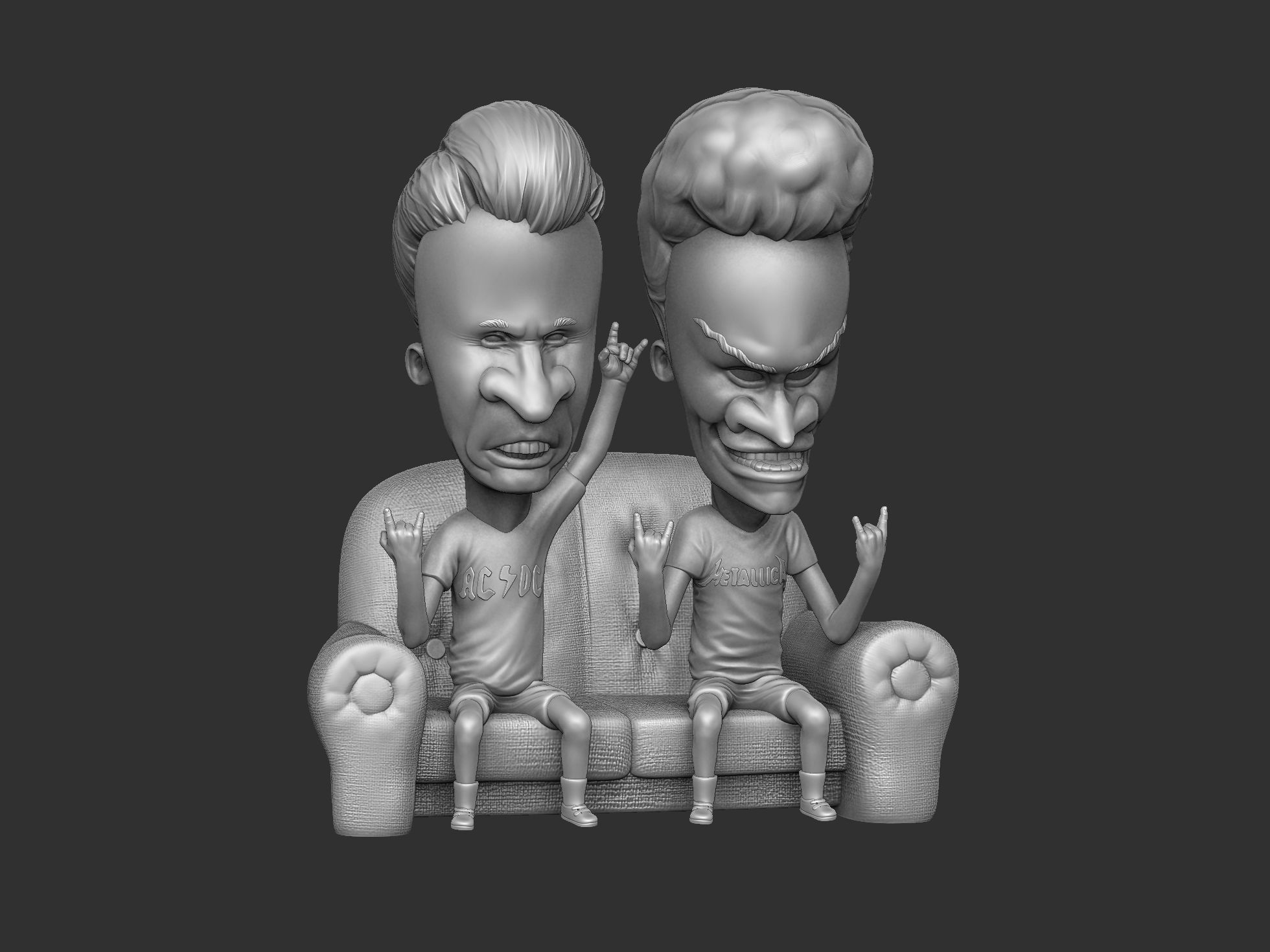 BEAVIS AND BUTT-HEAD FOR 3D PRINT STL 3D print model_1