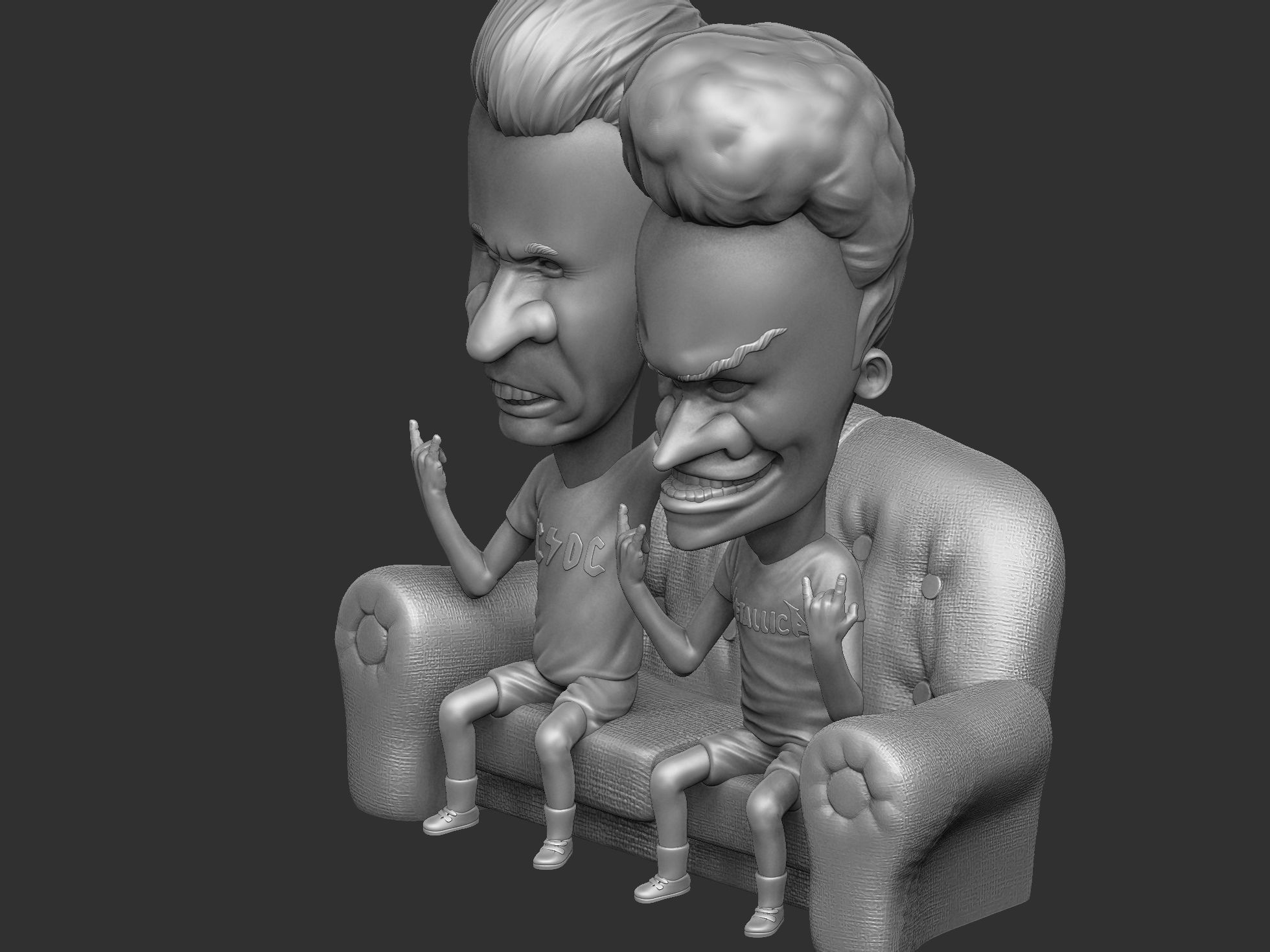 BEAVIS AND BUTT-HEAD FOR 3D PRINT STL 3D print model_3