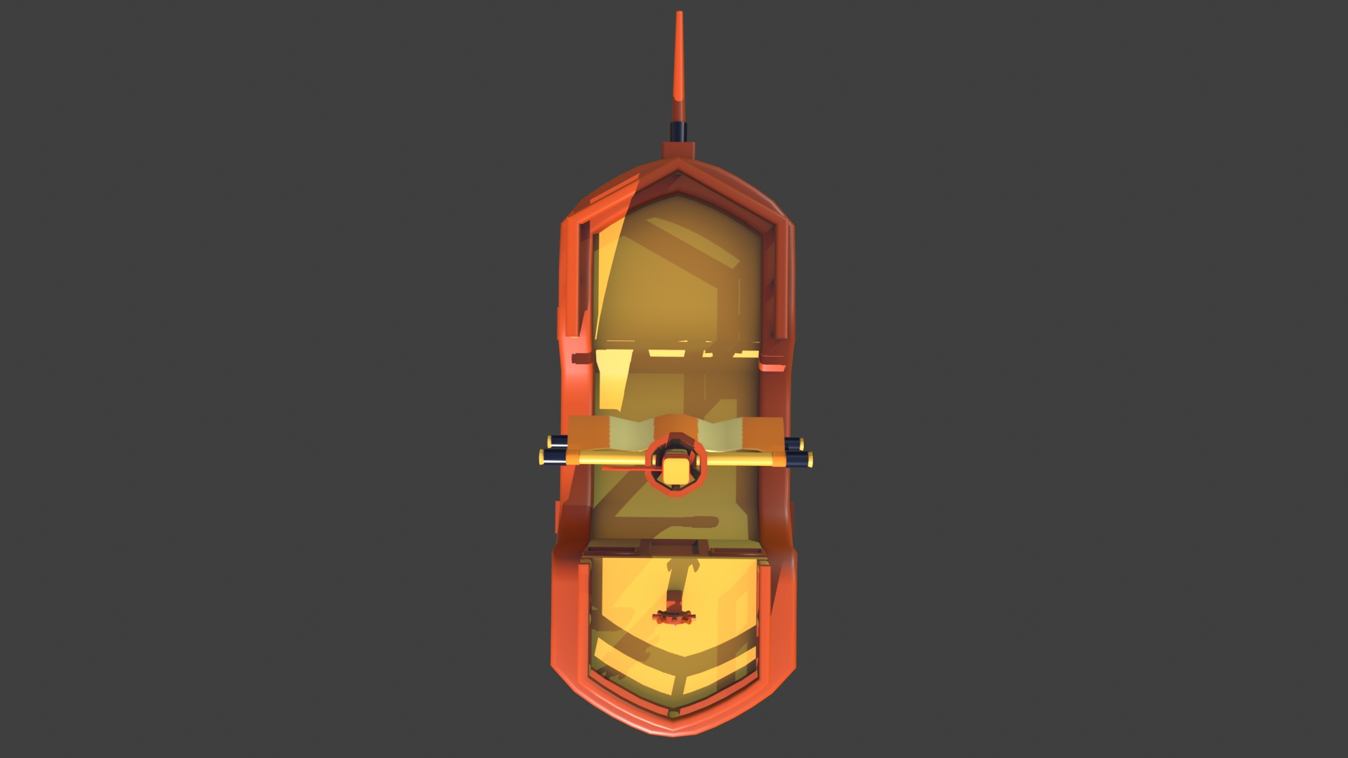 Stylized Shipe Low-poly 3D model_4