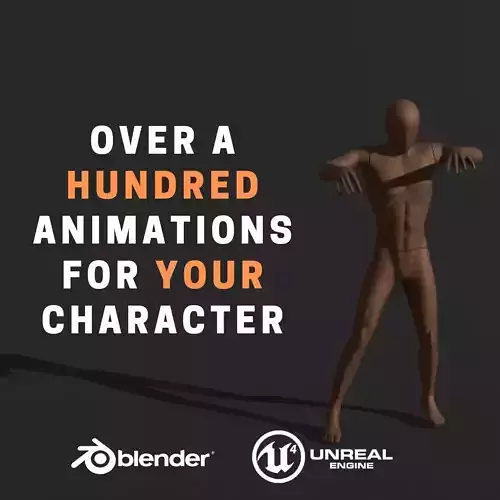 OVER 100 ANIMATIONS FOR YOUR CHARACTER