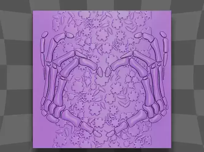 The Heart hands for CNC 3D print model