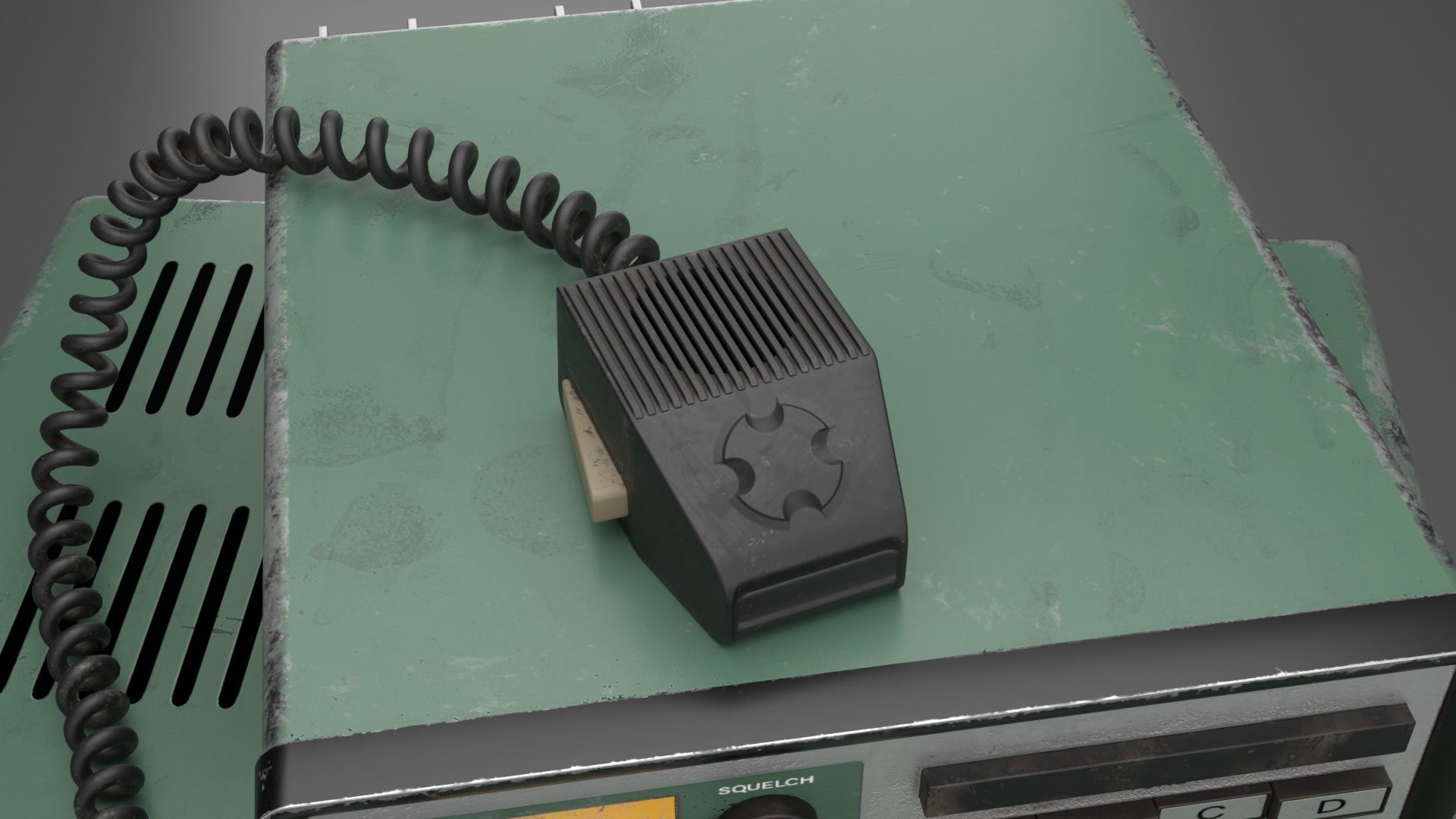 VIntage Heathkit HR-1680 Ham Radio receiver 3D model_4