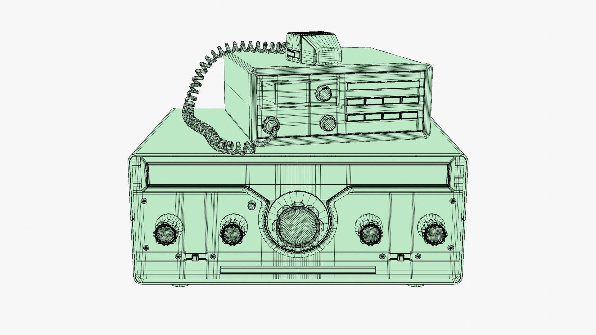 VIntage Heathkit HR-1680 Ham Radio receiver 3D model_14
