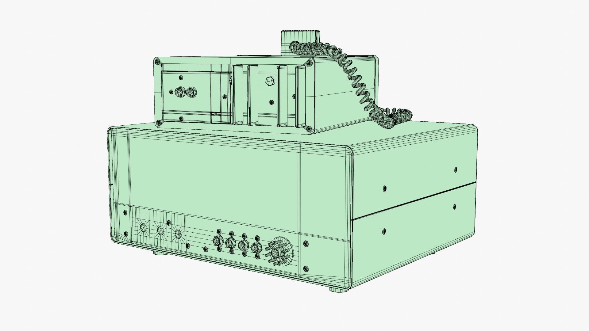 VIntage Heathkit HR-1680 Ham Radio receiver 3D model_23