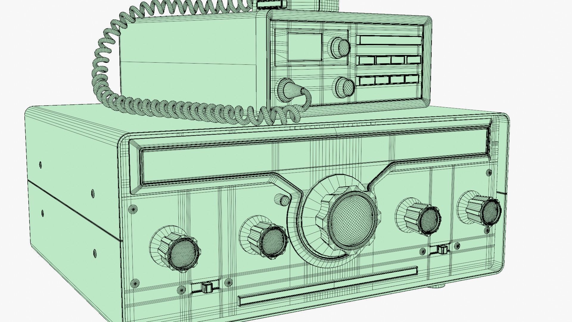 VIntage Heathkit HR-1680 Ham Radio receiver 3D model_15