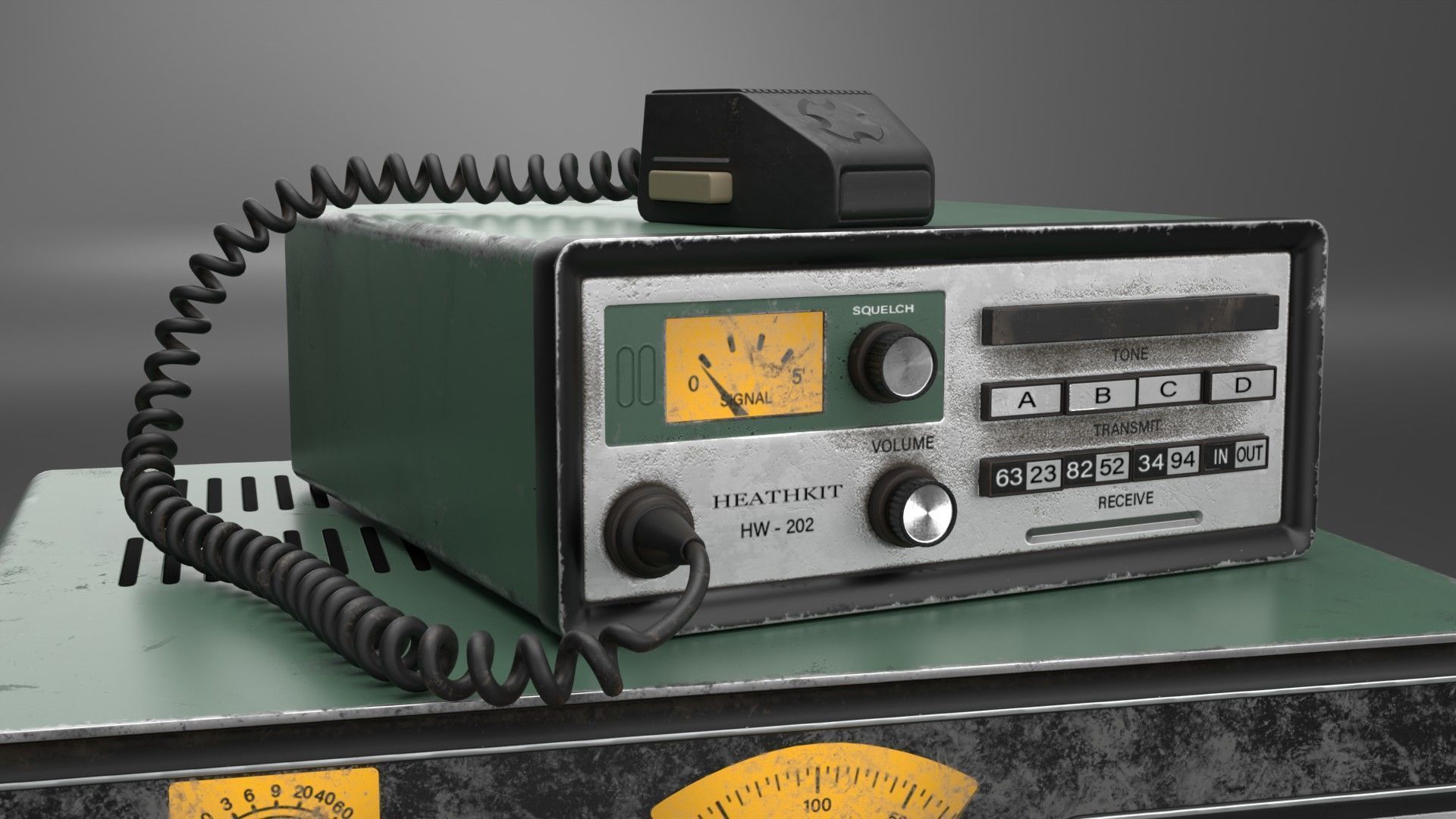 VIntage Heathkit HR-1680 Ham Radio receiver 3D model_3