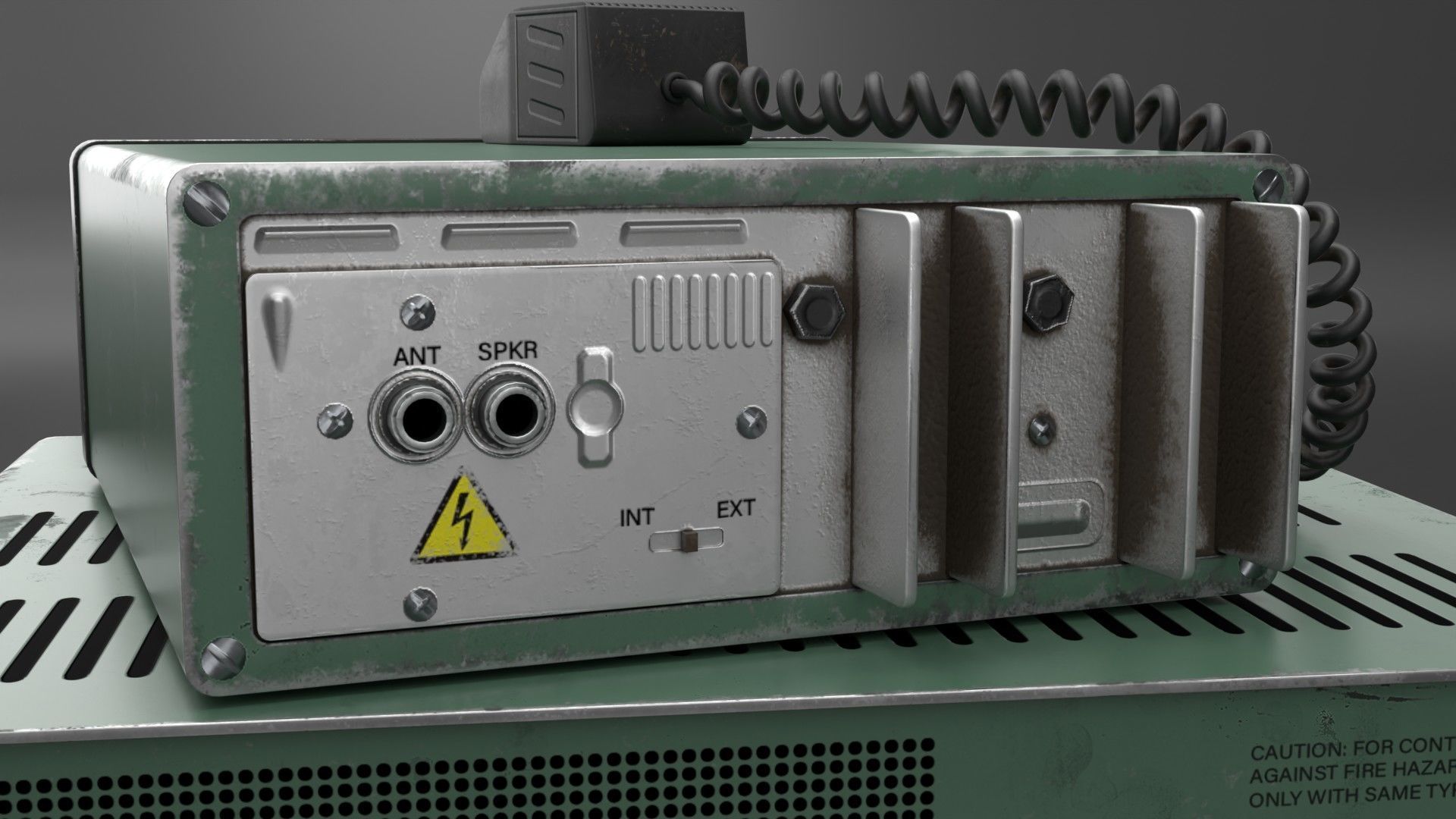 VIntage Heathkit HR-1680 Ham Radio receiver 3D model_6